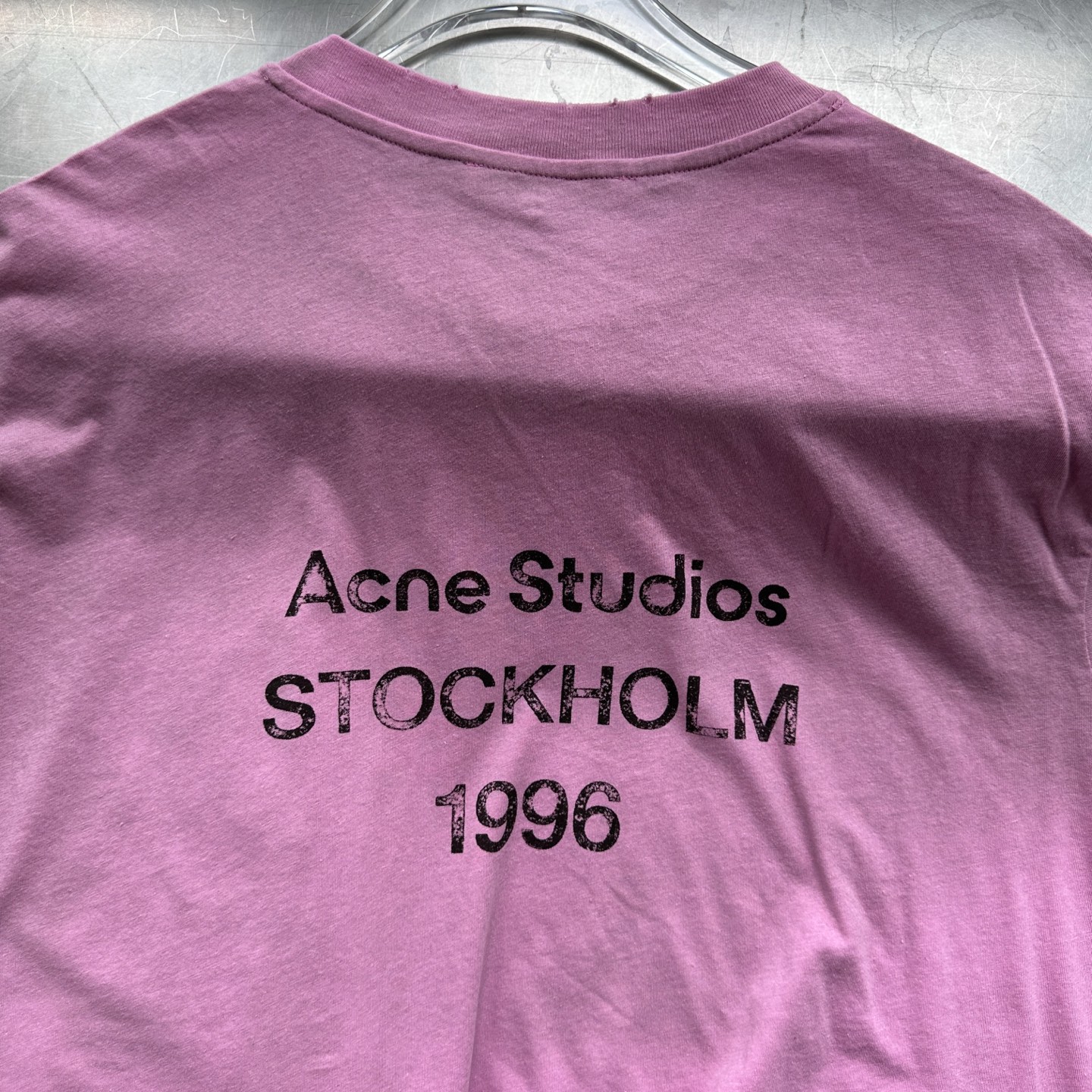 Acne ｜ 新款长袖t，成衣洗水喷色吊磨工艺加印花，日本进口亚麻棉面料，男女同款，尺码sml