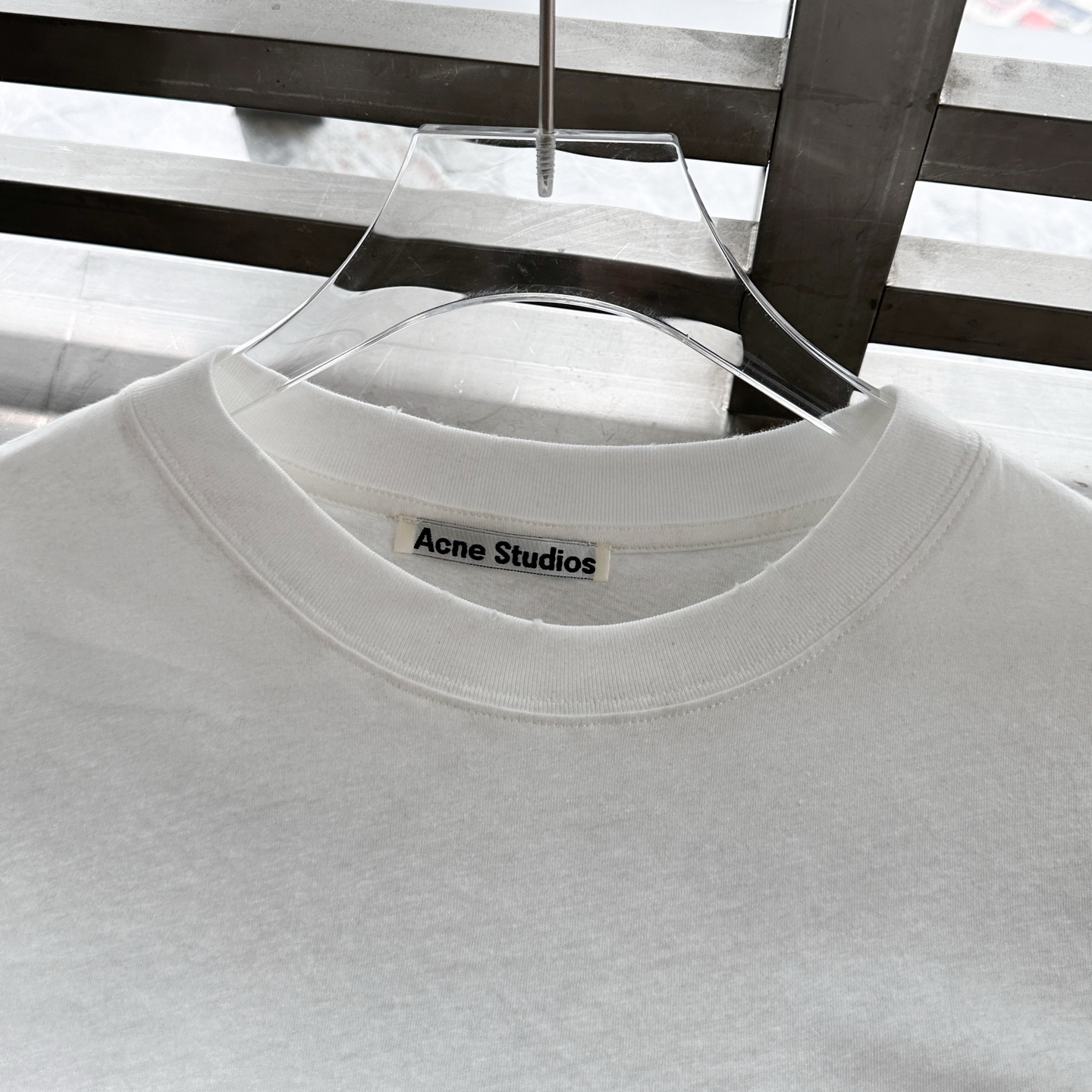 Acne ｜ 新款长袖t，成衣洗水喷色吊磨工艺加印花，日本进口亚麻棉面料，男女同款，尺码sml