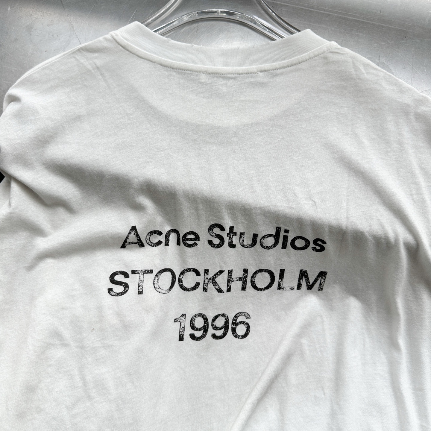 Acne ｜ 新款长袖t，成衣洗水喷色吊磨工艺加印花，日本进口亚麻棉面料，男女同款，尺码sml