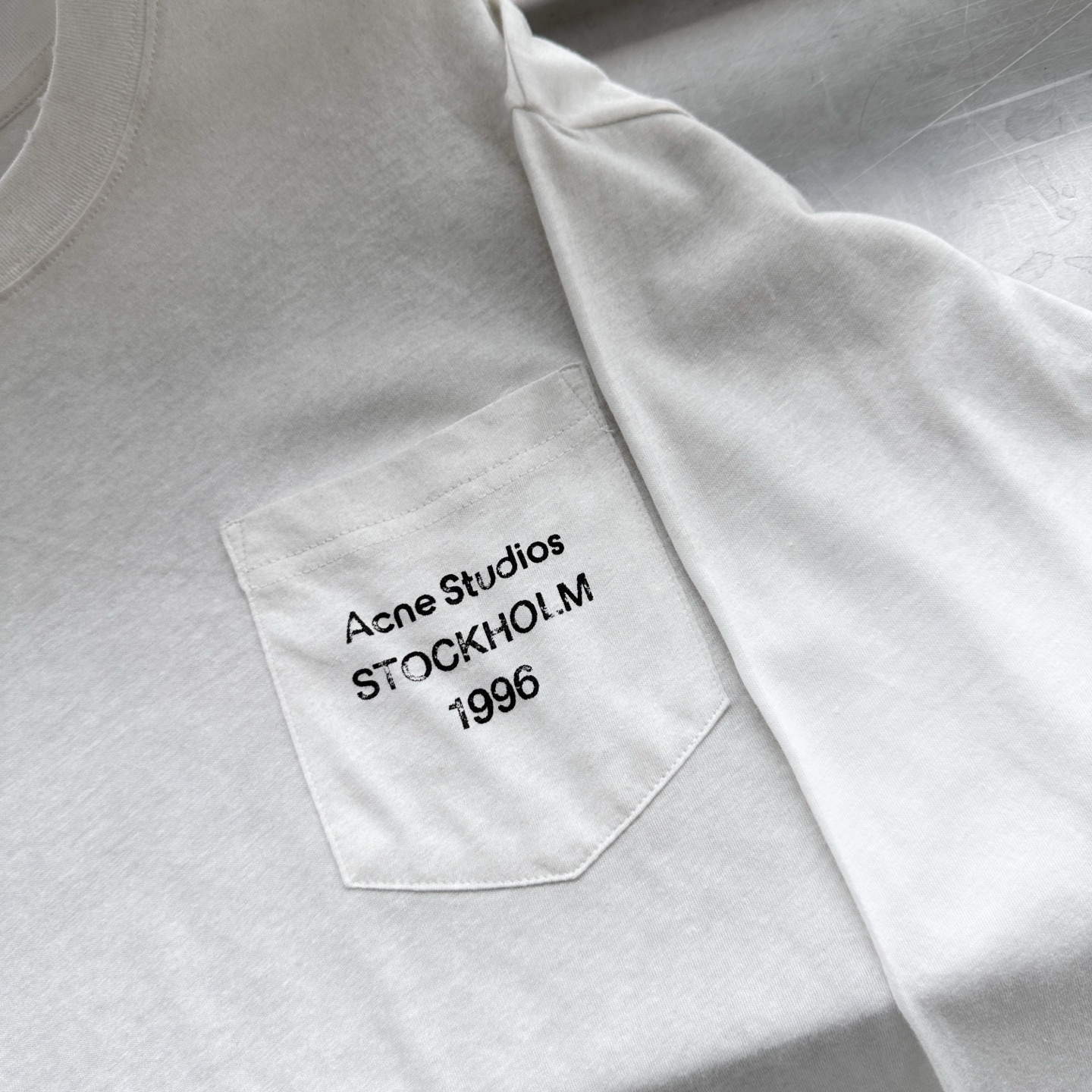 Acne ｜ 新款长袖t，成衣洗水喷色吊磨工艺加印花，日本进口亚麻棉面料，男女同款，尺码sml