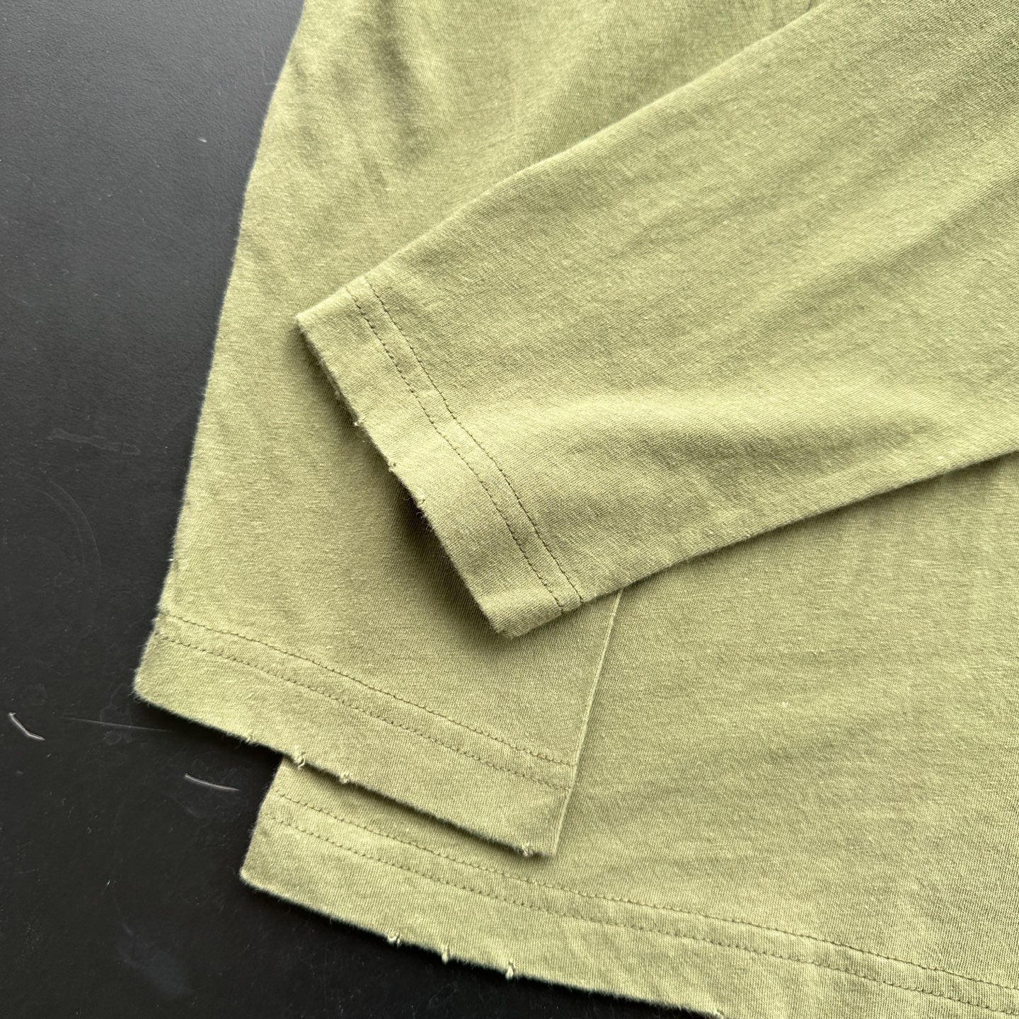 Acne ｜ 新款长袖t，成衣洗水喷色吊磨工艺加印花，日本进口亚麻棉面料，男女同款，尺码sml