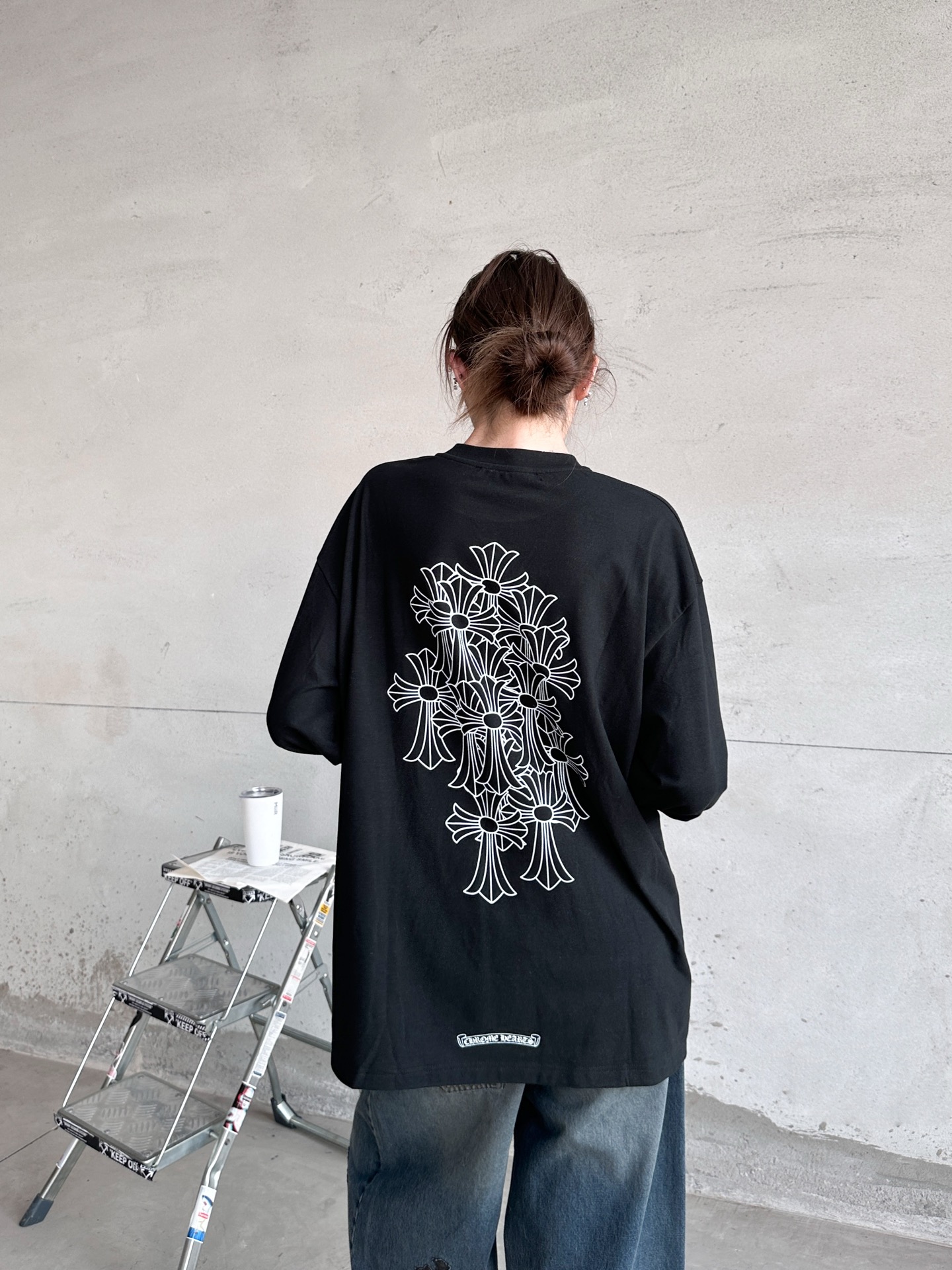 🌾克罗心 ｜ 新款长袖t，全身4处印花，双面德绒保暖面料，男女同款，尺码sml