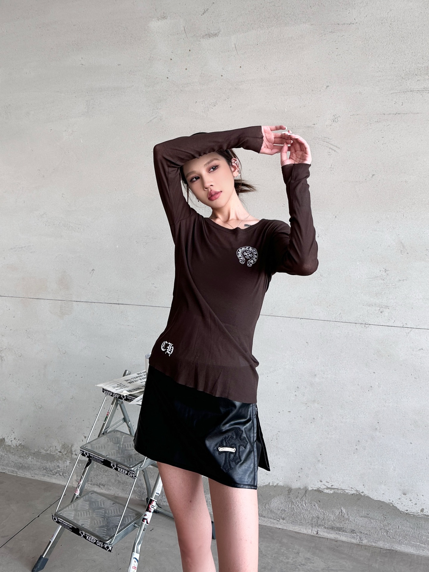 🌾克罗心 ｜ 新款长袖打底，日本进口100%高粘棉，多处印花工艺，特殊面料加持高级感强，尺码sml