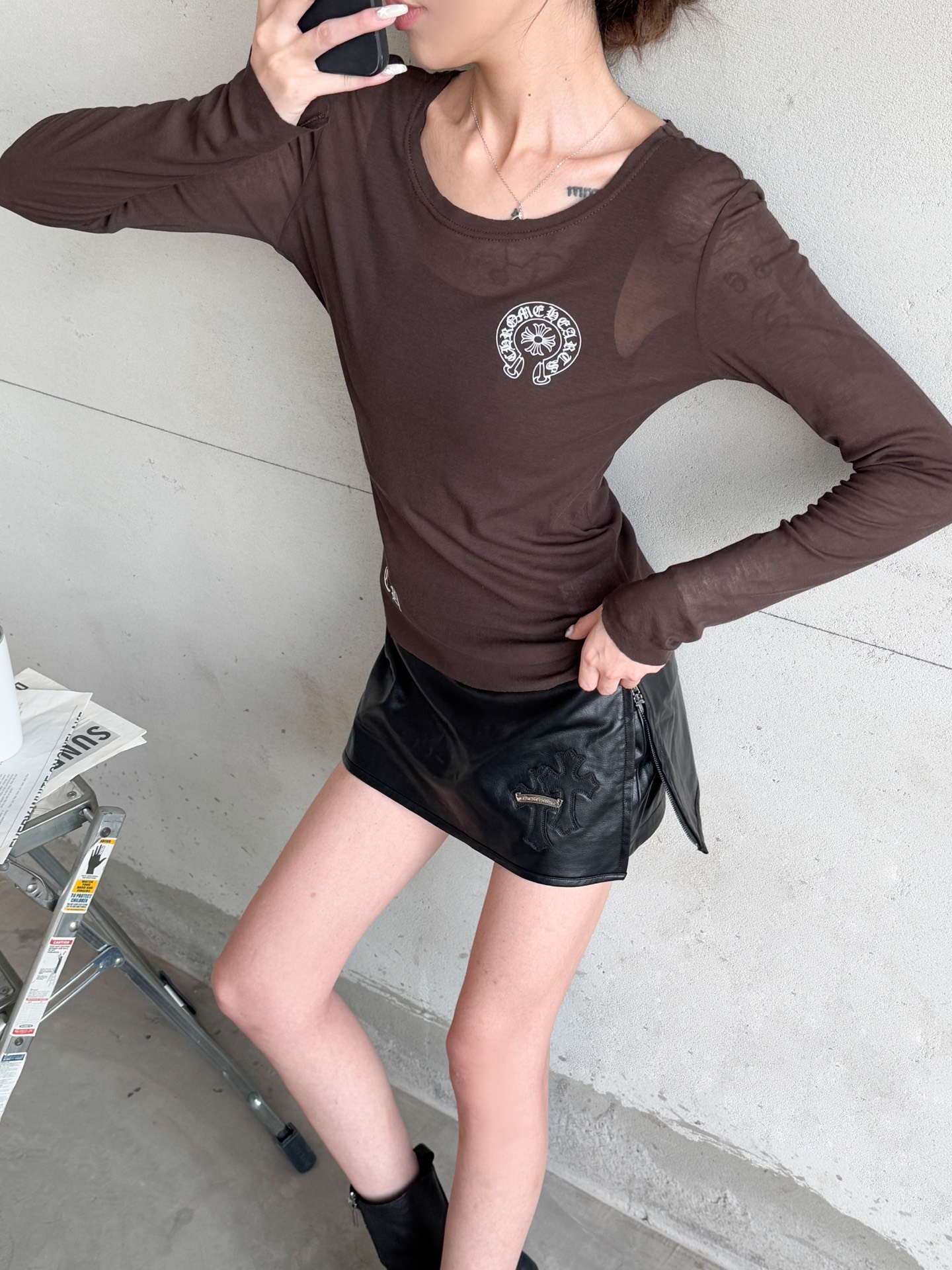 🌾克罗心 ｜ 新款长袖打底，日本进口100%高粘棉，多处印花工艺，特殊面料加持高级感强，尺码sml