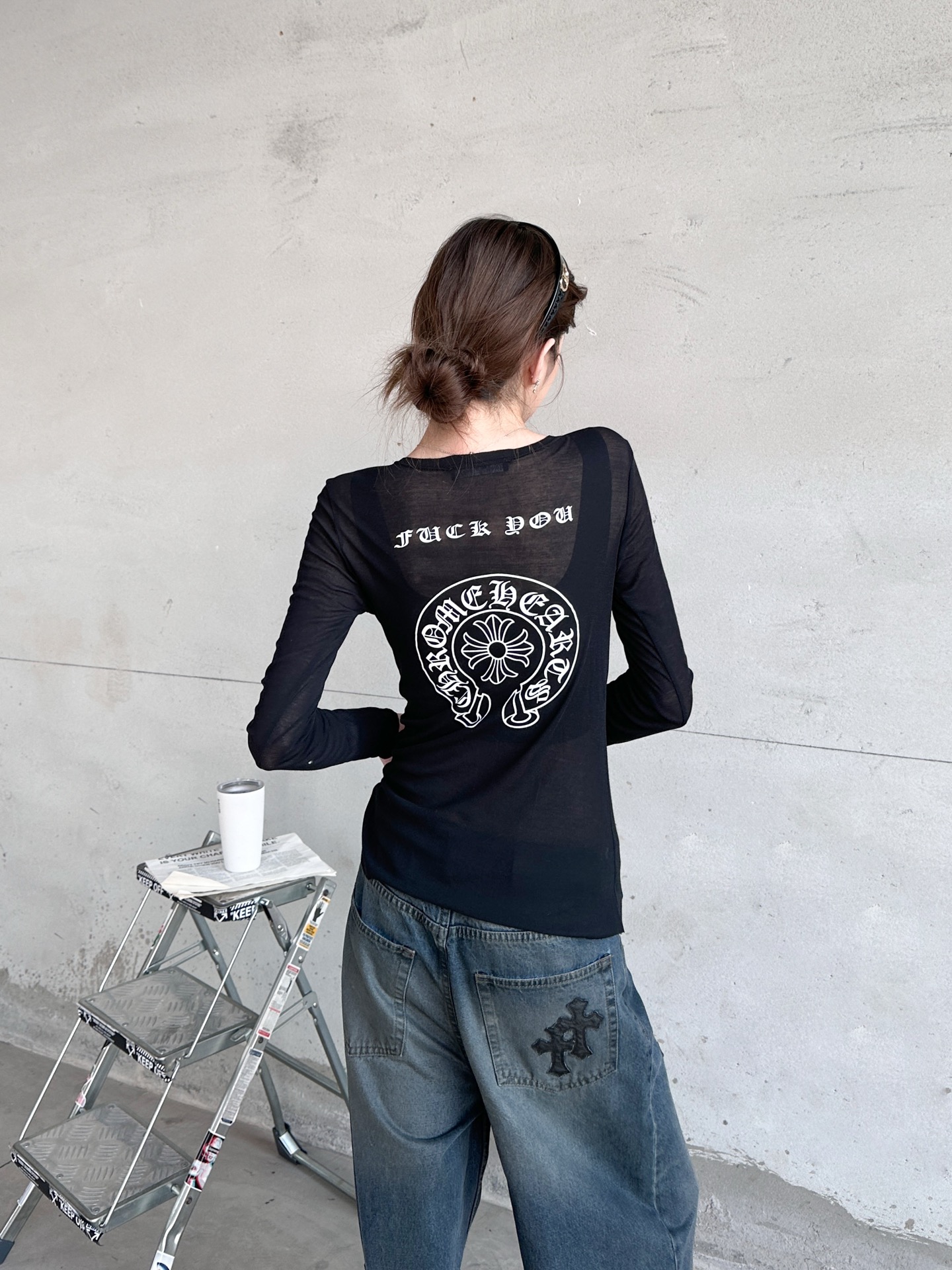 🌾克罗心 ｜ 新款长袖打底，日本进口100%高粘棉，多处印花工艺，特殊面料加持高级感强，尺码sml