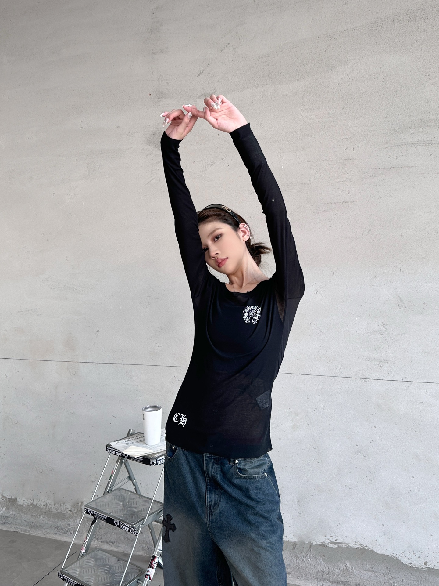 🌾克罗心 ｜ 新款长袖打底，日本进口100%高粘棉，多处印花工艺，特殊面料加持高级感强，尺码sml