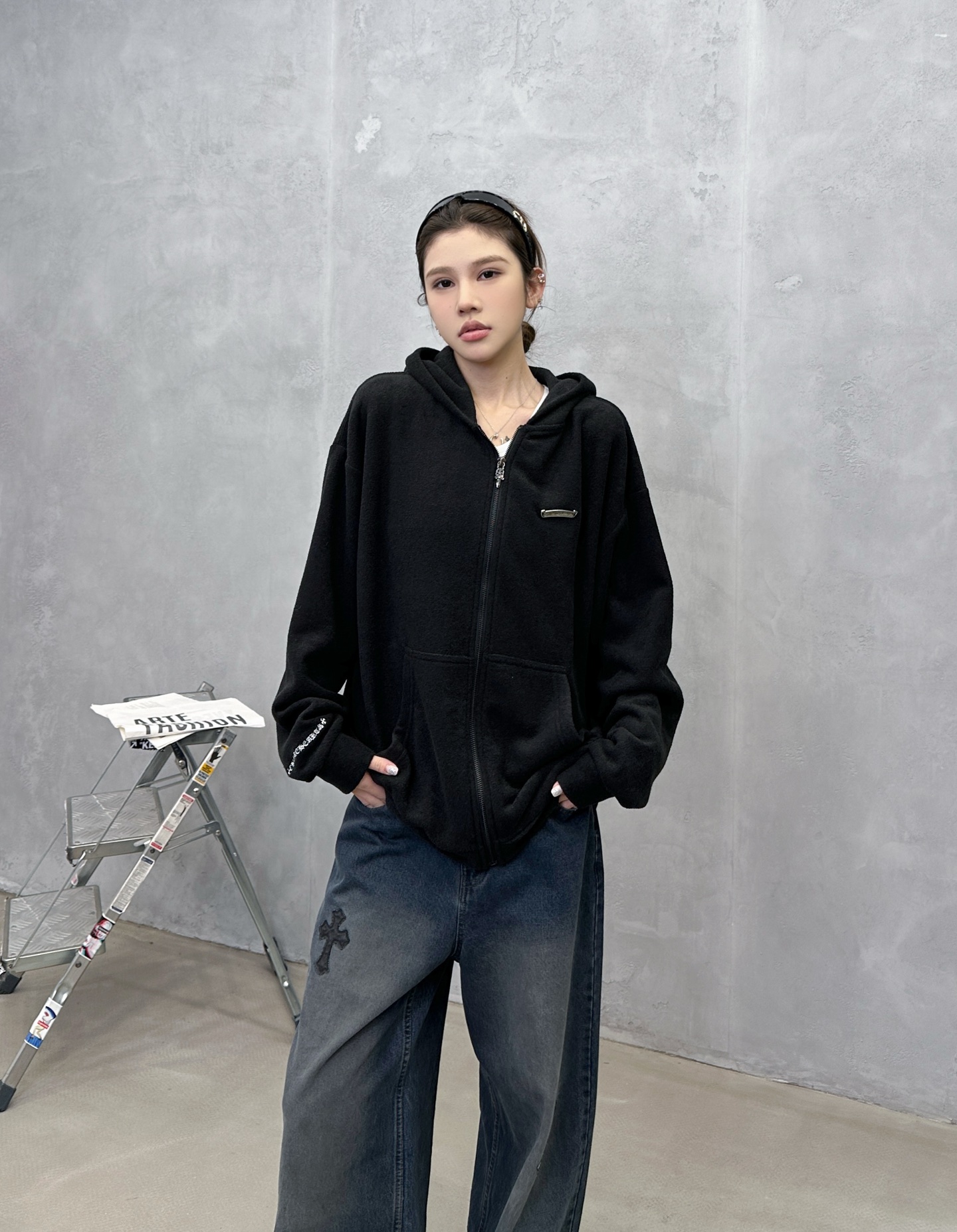 🌾克罗心 ｜ 新款摇粒绒开衫，经典刺绣标工艺，进口高密保暖摇粒绒开衫，男女同款，尺码sml