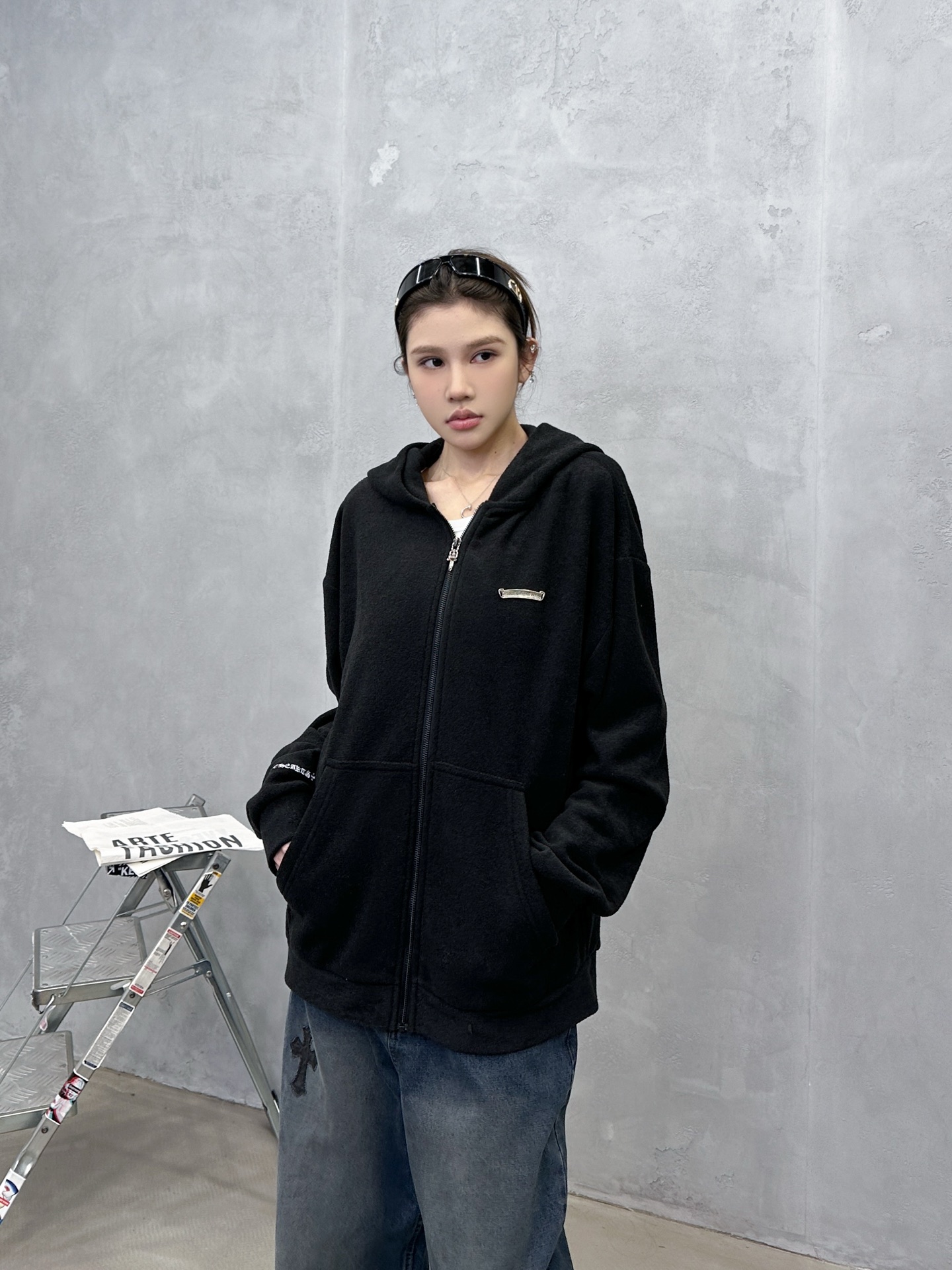 🌾克罗心 ｜ 新款摇粒绒开衫，经典刺绣标工艺，进口高密保暖摇粒绒开衫，男女同款，尺码sml