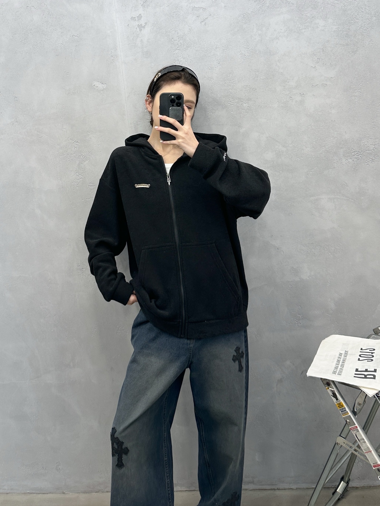 🌾克罗心 ｜ 新款摇粒绒开衫，经典刺绣标工艺，进口高密保暖摇粒绒开衫，男女同款，尺码sml