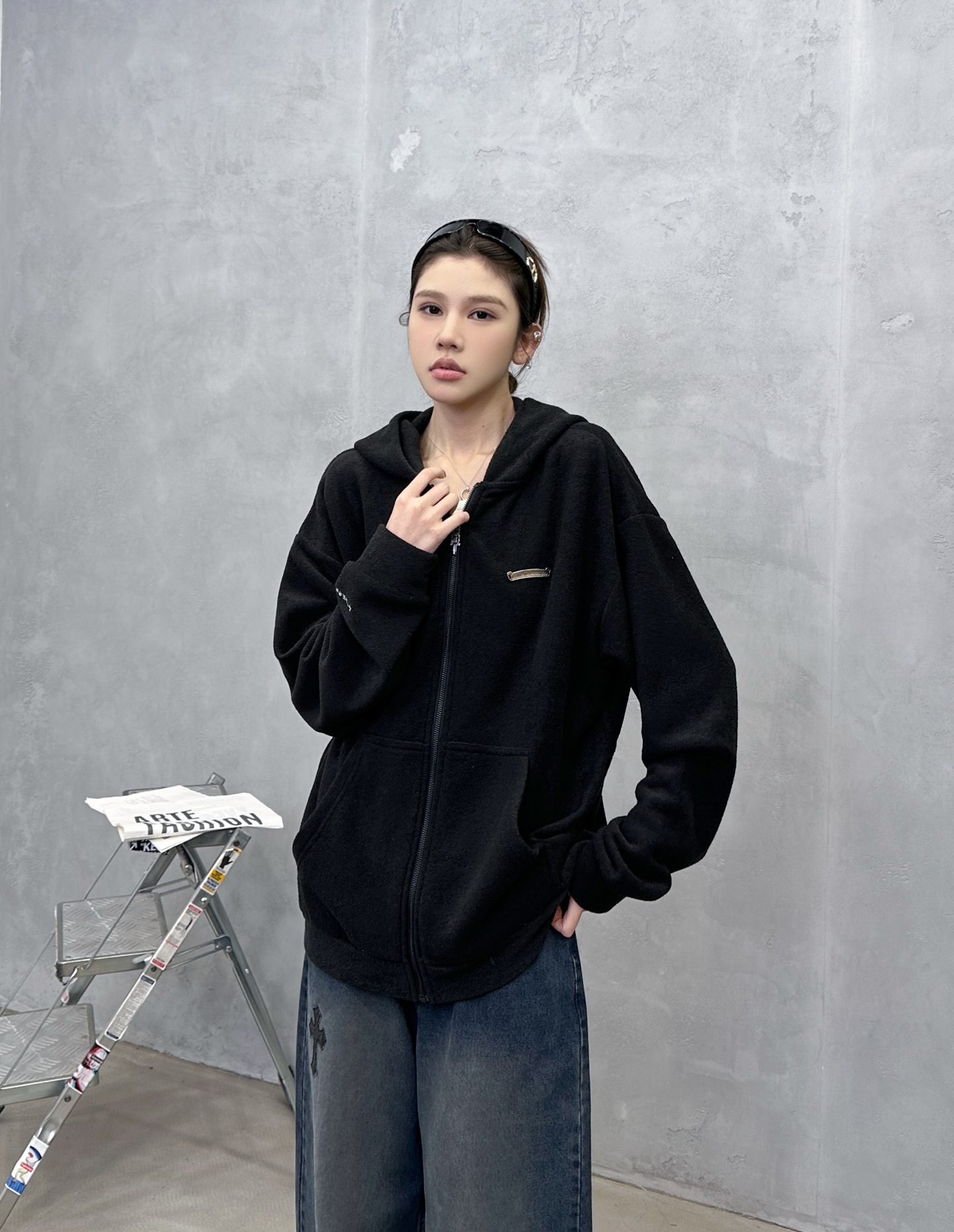 🌾克罗心 ｜ 新款摇粒绒开衫，经典刺绣标工艺，进口高密保暖摇粒绒开衫，男女同款，尺码sml