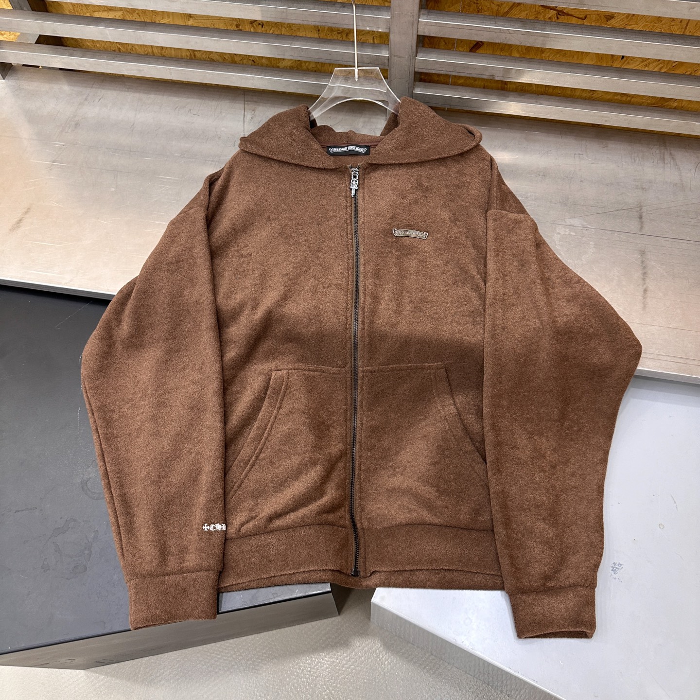 🌾克罗心 ｜ 新款摇粒绒开衫，经典刺绣标工艺，进口高密保暖摇粒绒开衫，男女同款，尺码sml