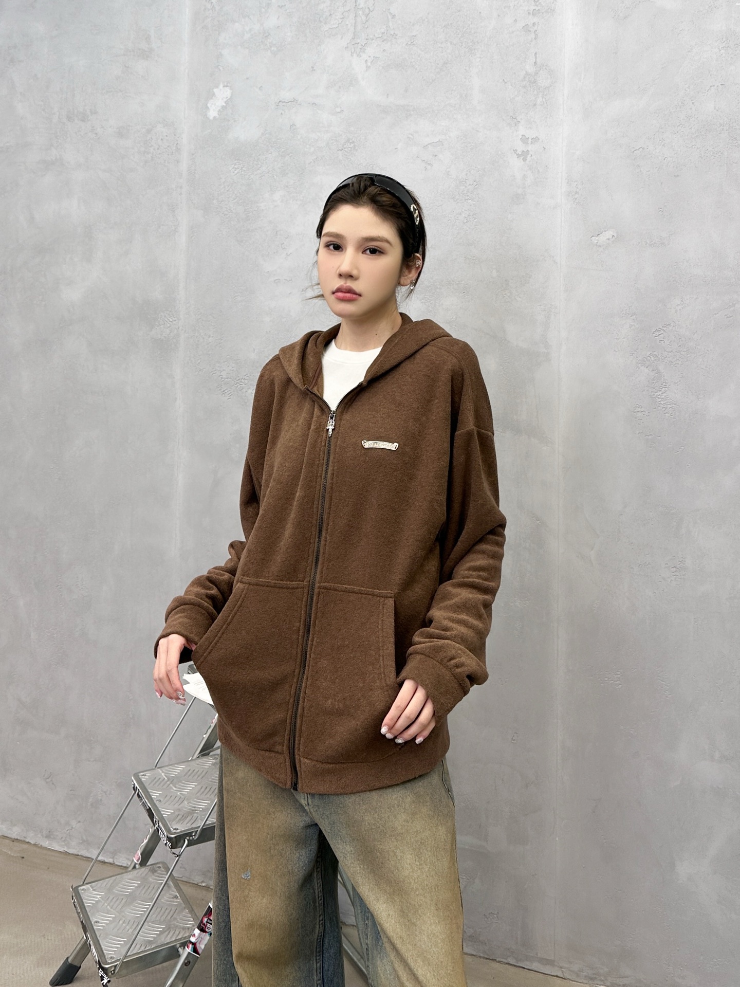 🌾克罗心 ｜ 新款摇粒绒开衫，经典刺绣标工艺，进口高密保暖摇粒绒开衫，男女同款，尺码sml