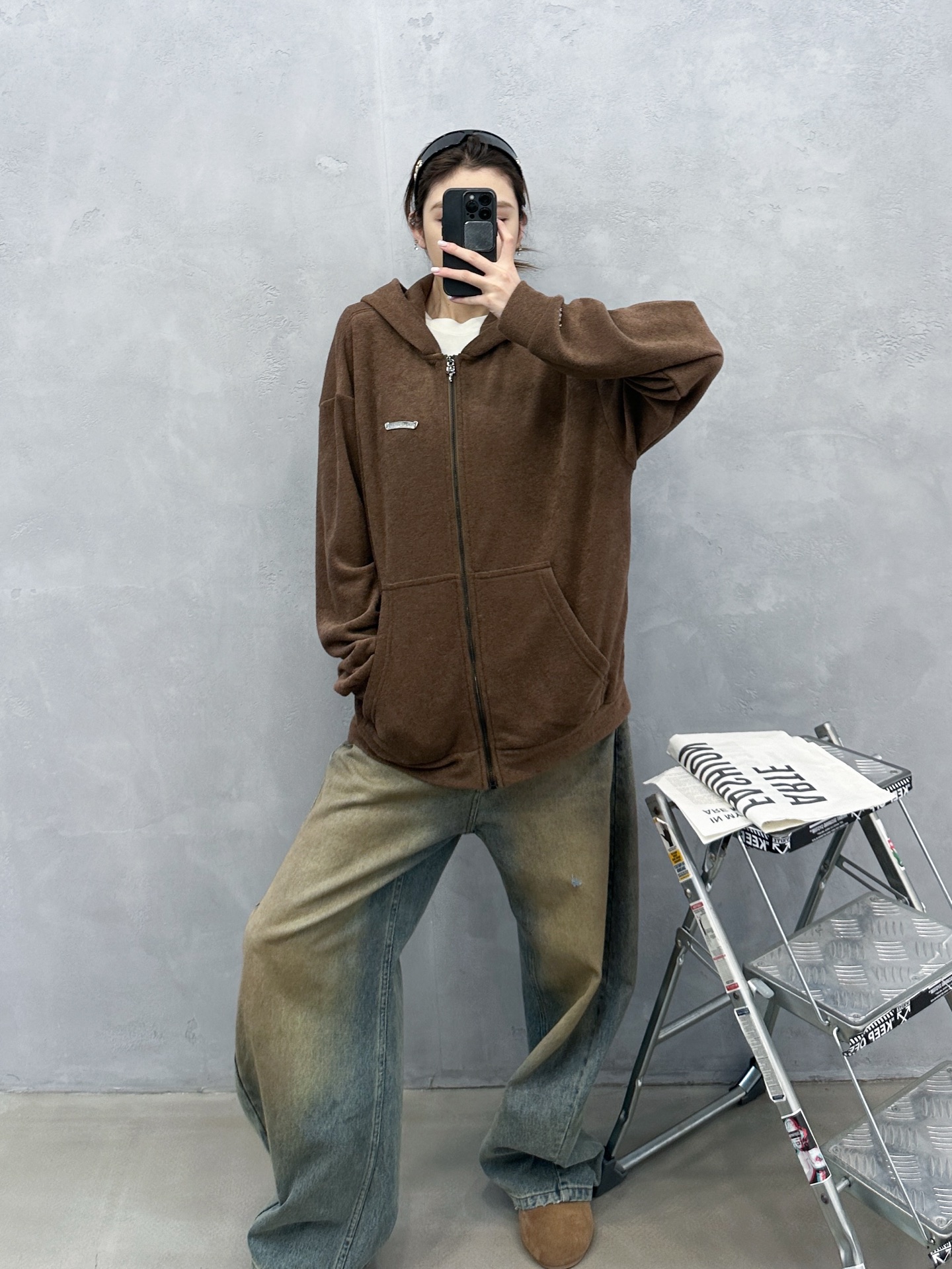 🌾克罗心 ｜ 新款摇粒绒开衫，经典刺绣标工艺，进口高密保暖摇粒绒开衫，男女同款，尺码sml