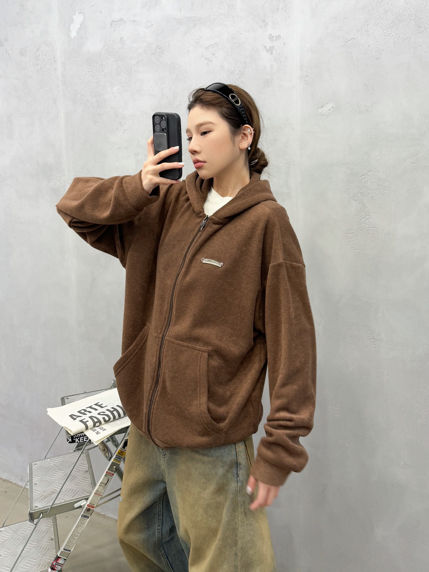 🌾克罗心 ｜ 新款摇粒绒开衫，经典刺绣标工艺，进口高密保暖摇粒绒开衫，男女同款，尺码sml