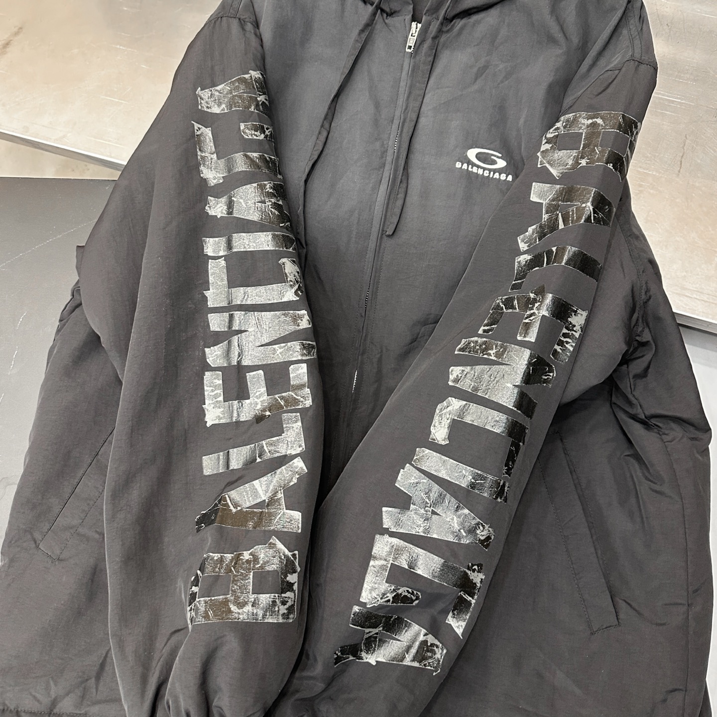 🌾巴黎 ｜ 新款棉服外套，成衣洗水胶布印花工艺，男女同款，尺码sml