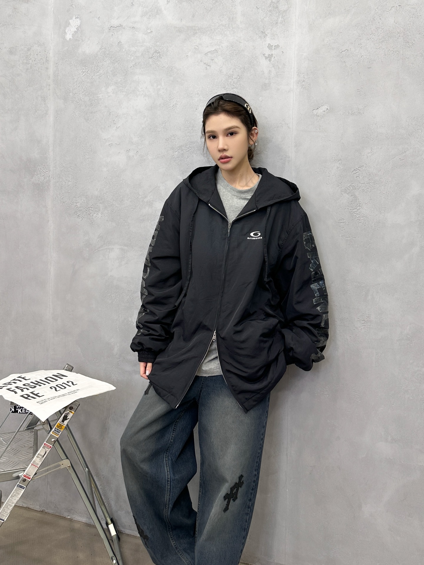 🌾巴黎 ｜ 新款棉服外套，成衣洗水胶布印花工艺，男女同款，尺码sml