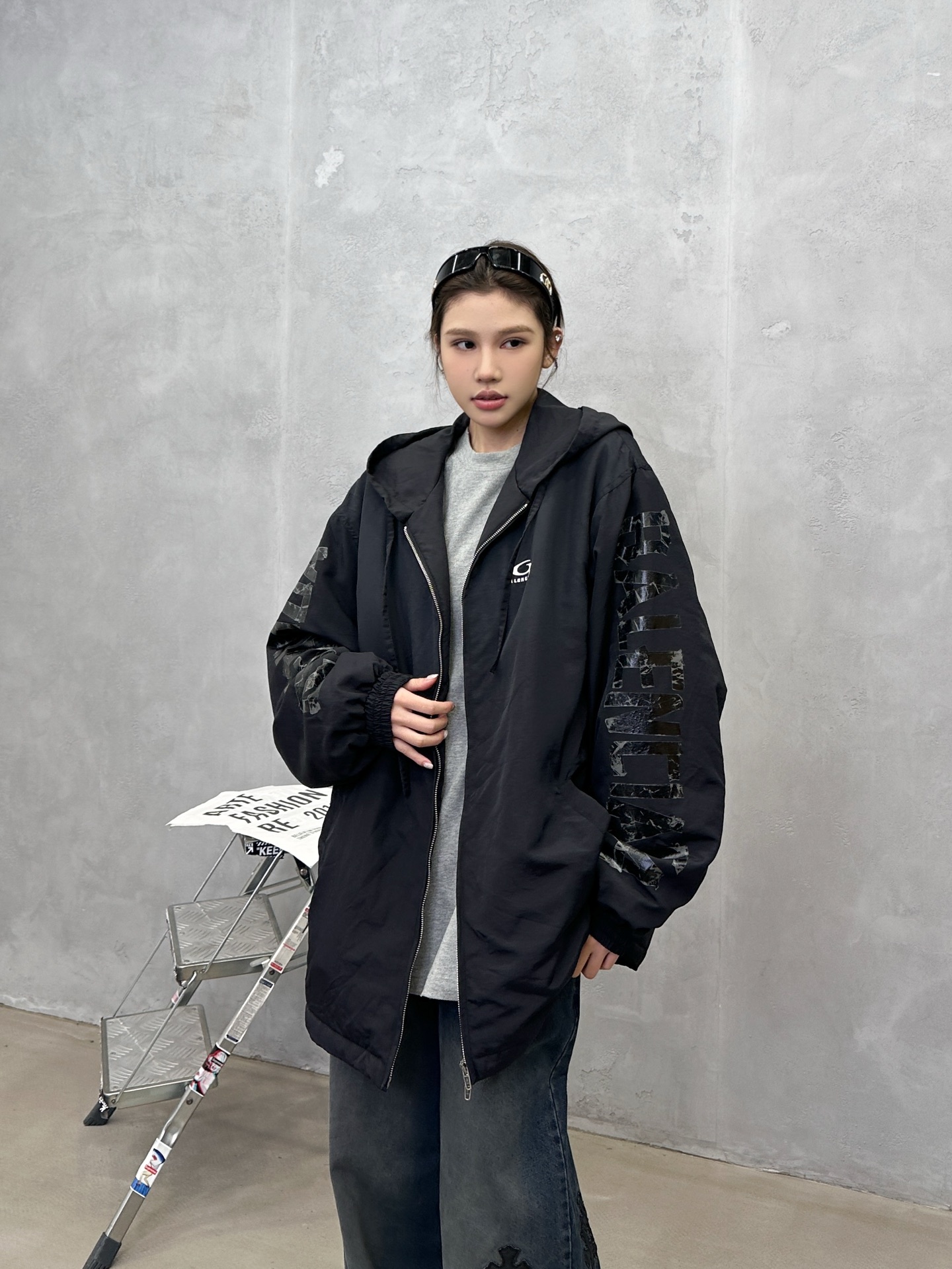 🌾巴黎 ｜ 新款棉服外套，成衣洗水胶布印花工艺，男女同款，尺码sml