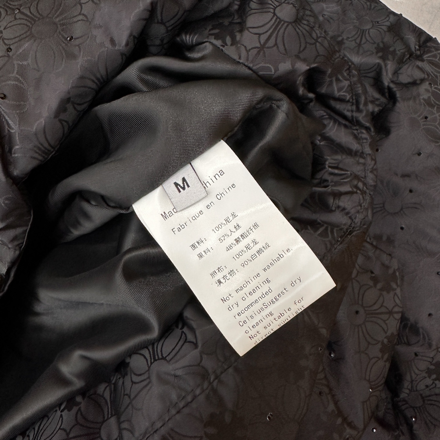 🌾克罗心 ｜ 新款羽绒服，品牌经典提花面料加全身成衣烫钻工艺，90白鹅绒填充，尺码sml