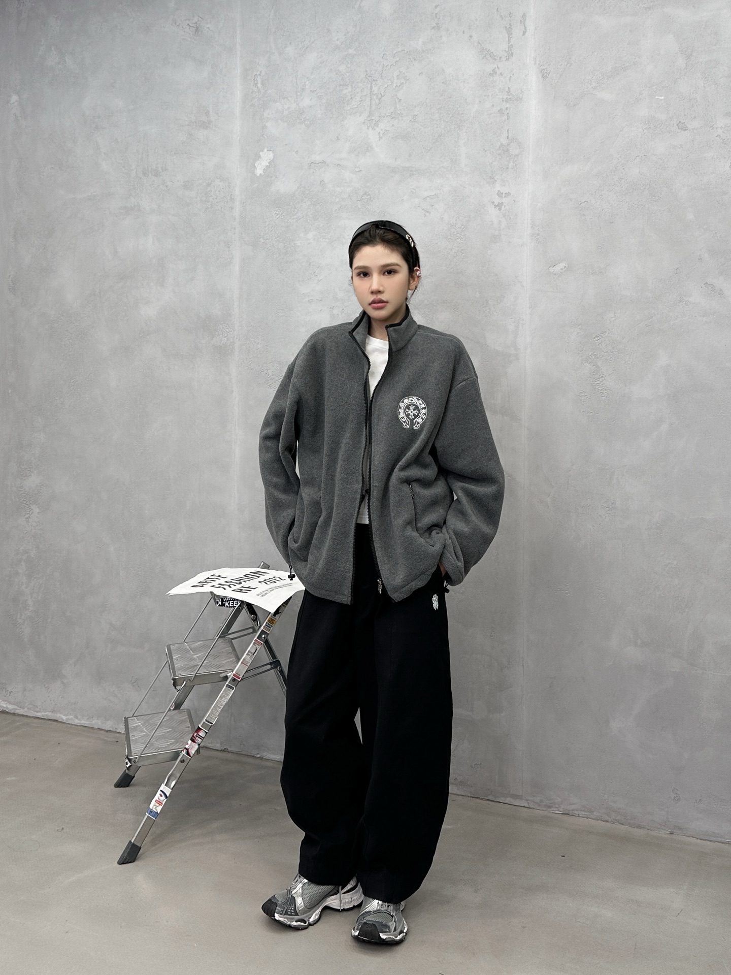 🌾克罗心 ｜ 新款摇粒绒开衫，经典刺绣标，高密保暖摇粒绒面料，休闲时尚，男女同款，尺码sml