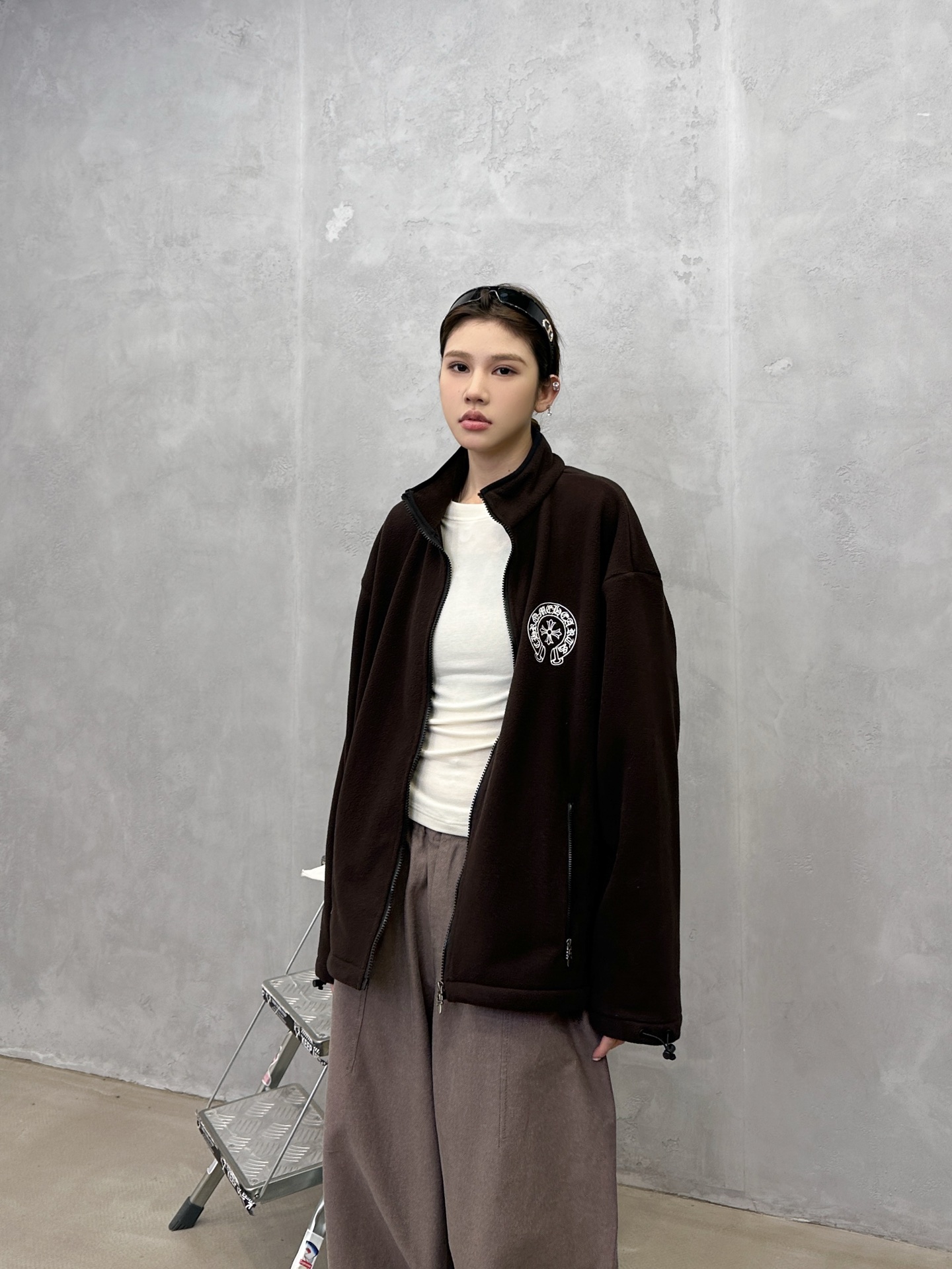 🌾克罗心 ｜ 新款摇粒绒开衫，经典刺绣标，高密保暖摇粒绒面料，休闲时尚，男女同款，尺码sml