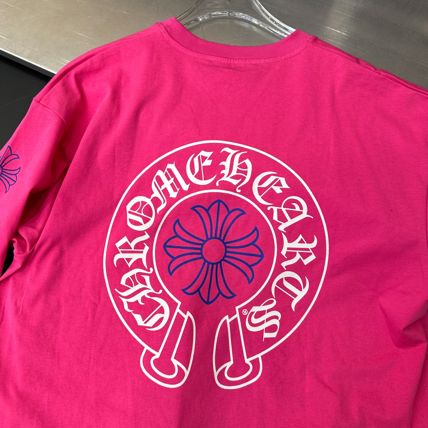 🌾克罗心 ｜ 新款长袖t，成衣洗水加5处印花工艺，男女同款，尺码sml