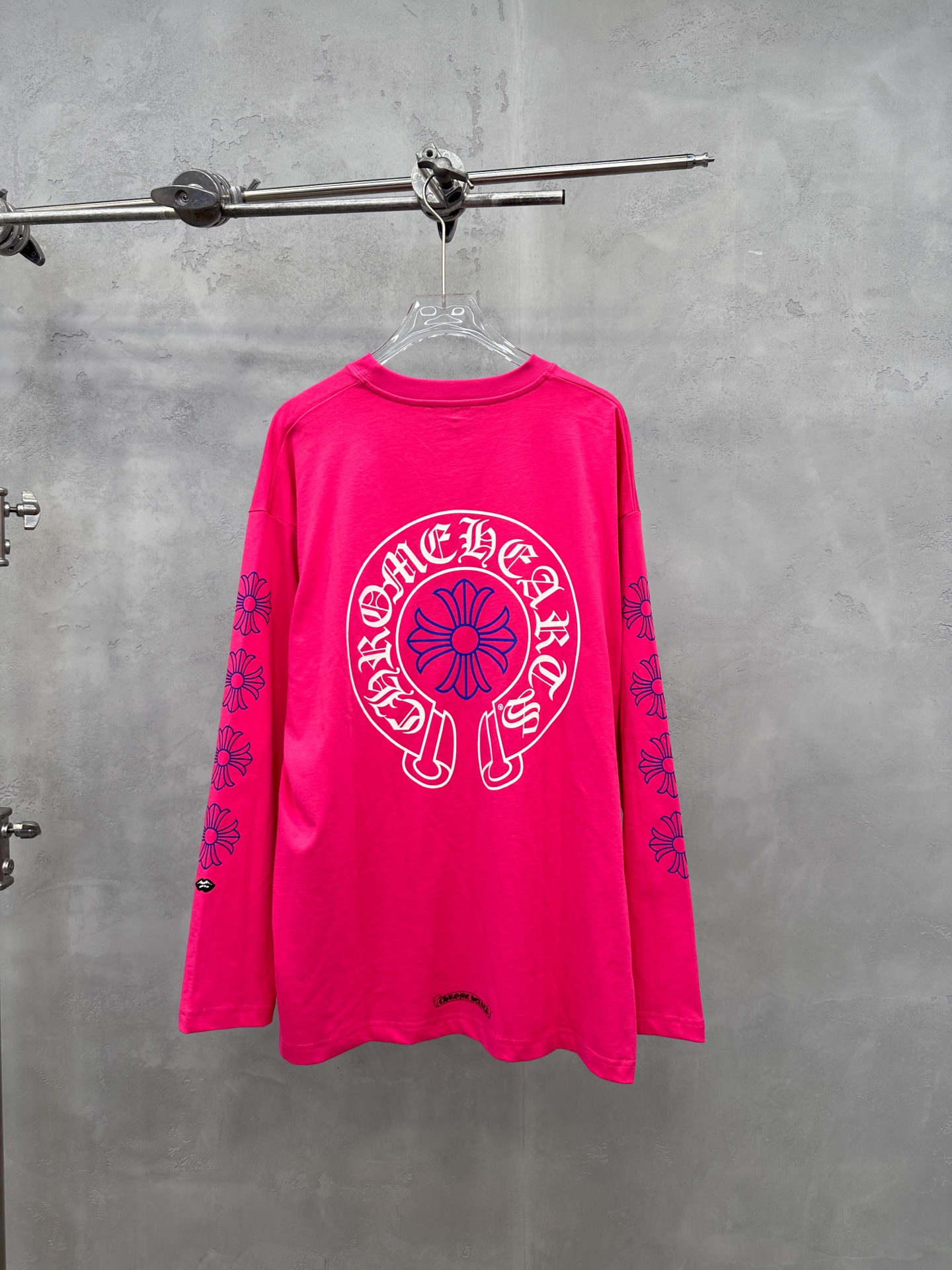 🌾克罗心 ｜ 新款长袖t，成衣洗水加5处印花工艺，男女同款，尺码sml