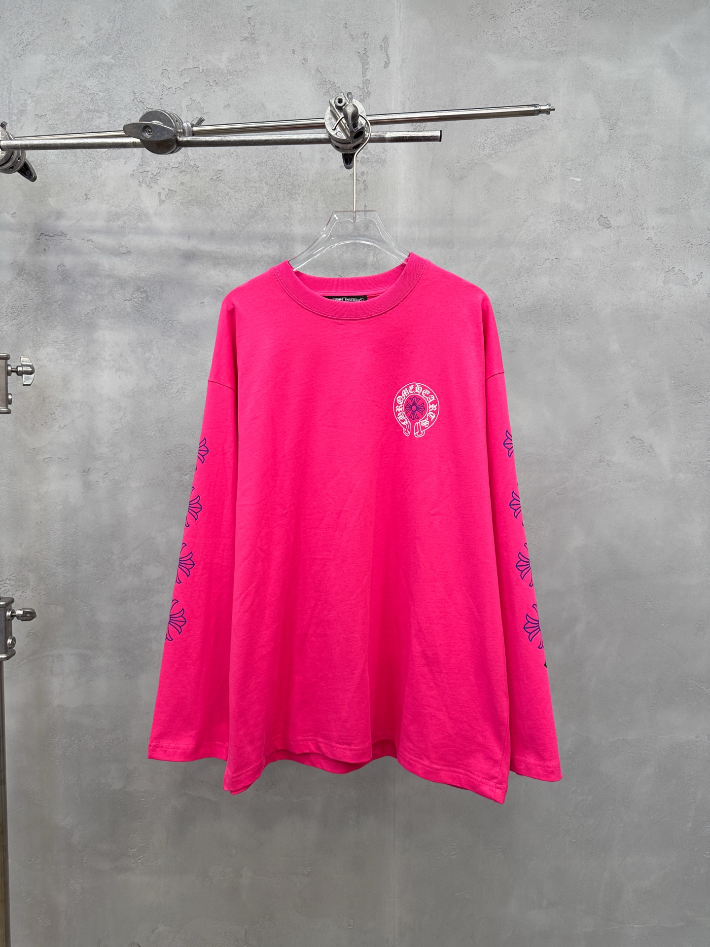 🌾克罗心 ｜ 新款长袖t，成衣洗水加5处印花工艺，男女同款，尺码sml