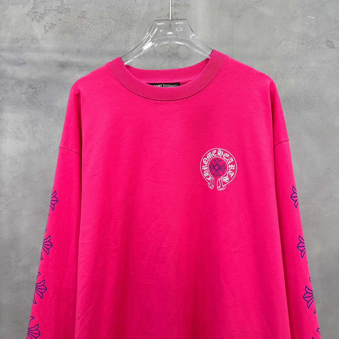 🌾克罗心 ｜ 新款长袖t，成衣洗水加5处印花工艺，男女同款，尺码sml