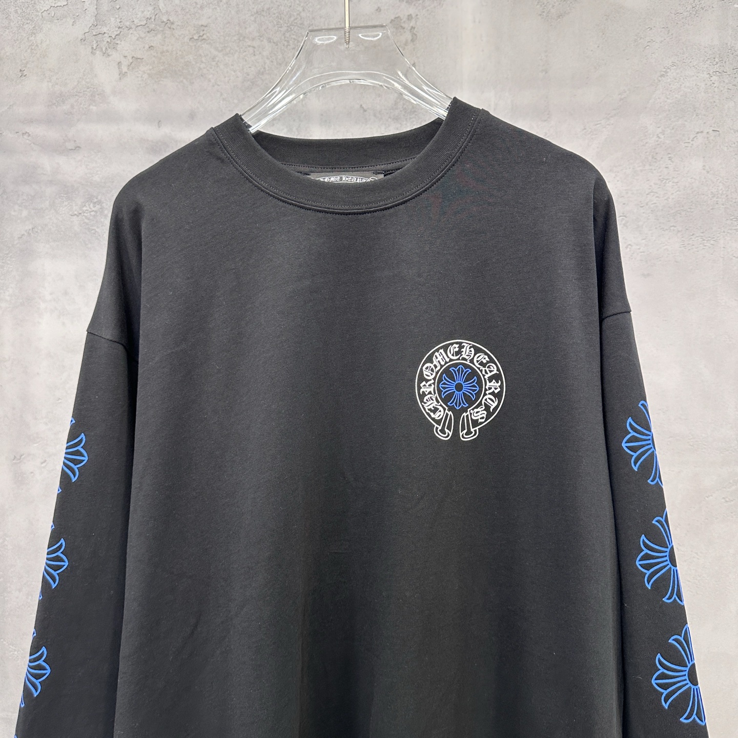 🌾克罗心 ｜ 新款长袖t，成衣洗水加5处印花工艺，男女同款，尺码sml