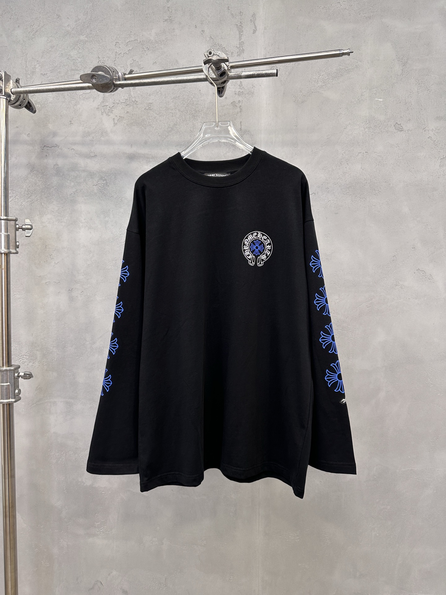 🌾克罗心 ｜ 新款长袖t，成衣洗水加5处印花工艺，男女同款，尺码sml