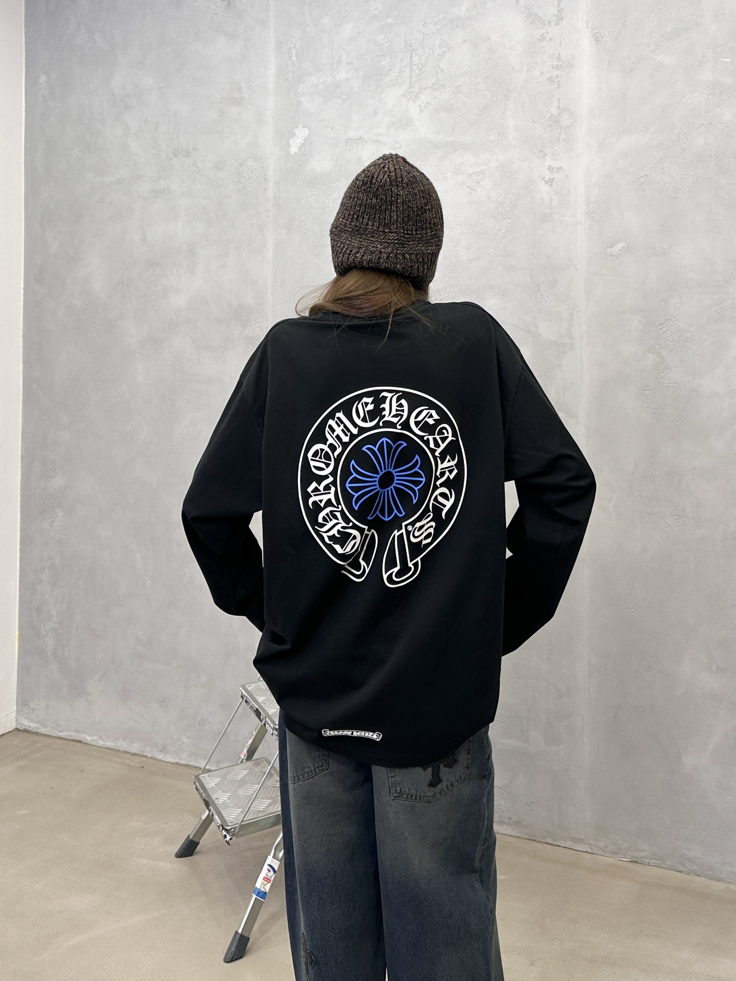 🌾克罗心 ｜ 新款长袖t，成衣洗水加5处印花工艺，男女同款，尺码sml