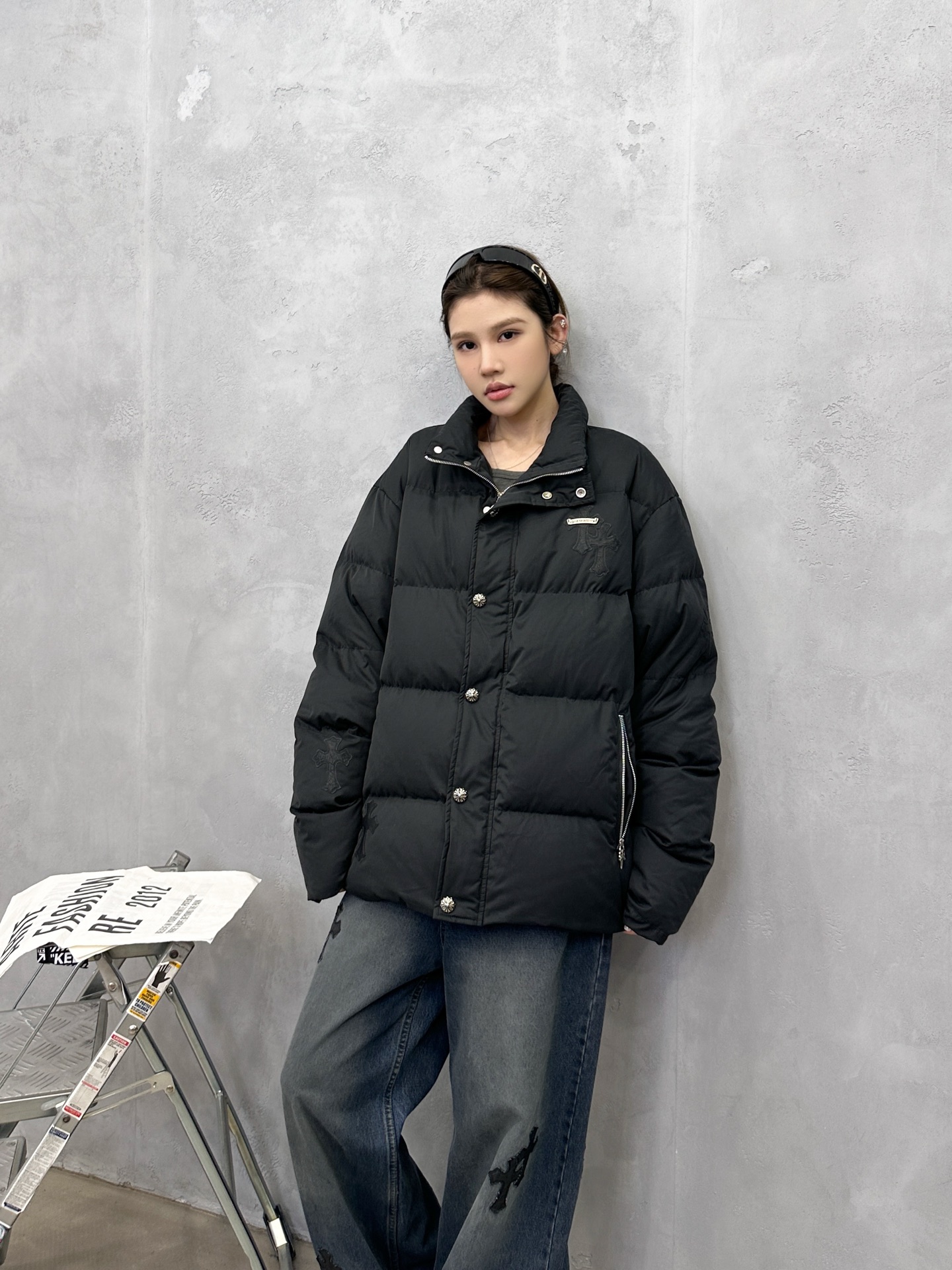 🌾克罗心 ｜ 新款羽绒服，经典手工十字标，90白鹅绒填充，休闲时尚，尺码sml