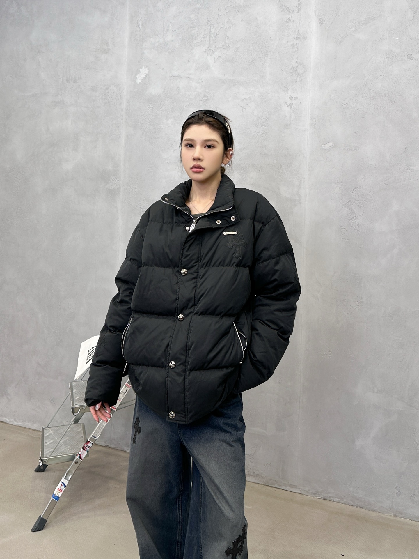 🌾克罗心 ｜ 新款羽绒服，经典手工十字标，90白鹅绒填充，休闲时尚，尺码sml