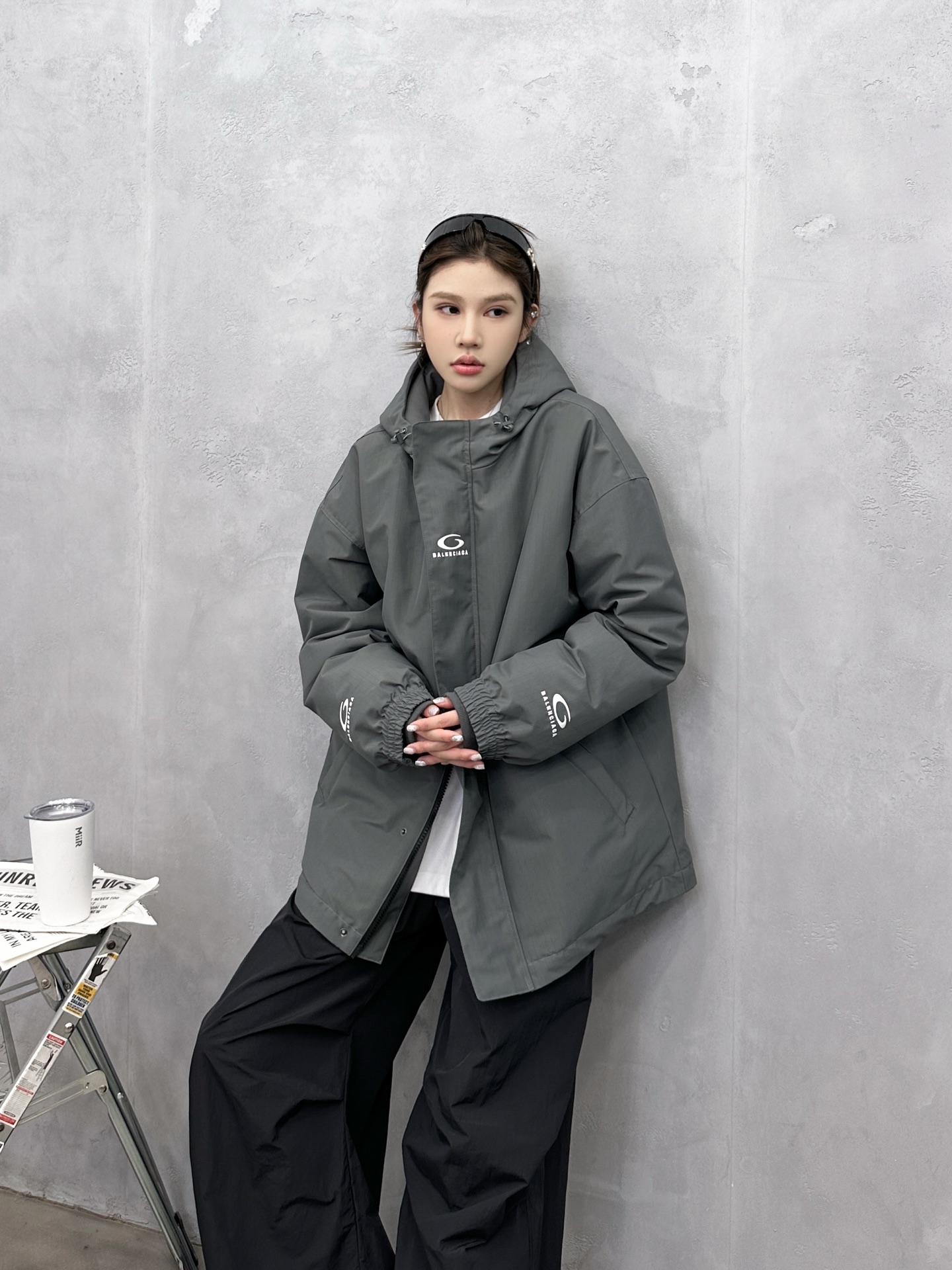 🌾巴黎 ｜ 新款羽绒服，成衣多处刺绣标，经典品牌格纹三防面料，90白鹅绒填充，男女同款，尺码sml