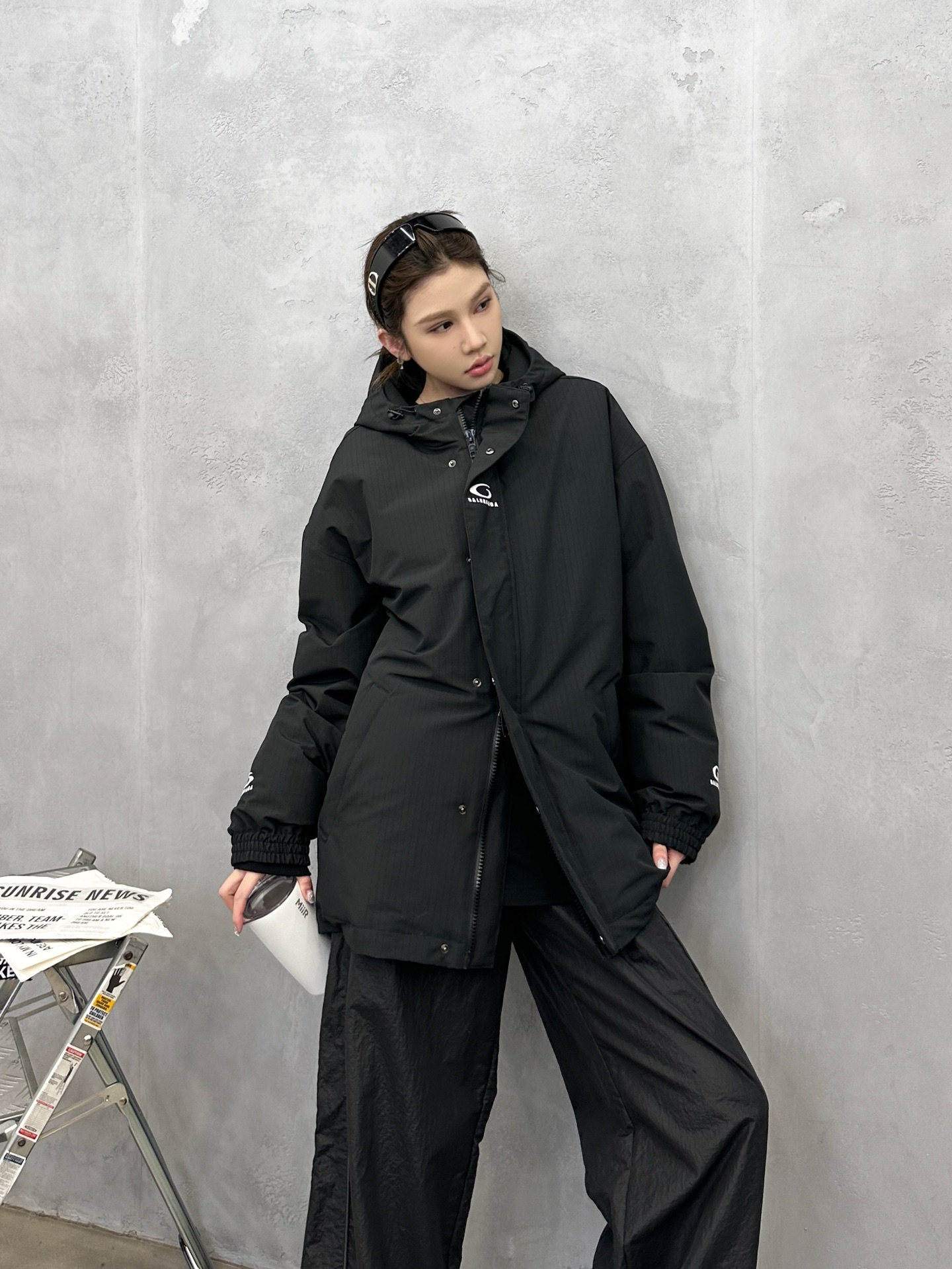 🌾巴黎 ｜ 新款羽绒服，成衣多处刺绣标，经典品牌格纹三防面料，90白鹅绒填充，男女同款，尺码sml