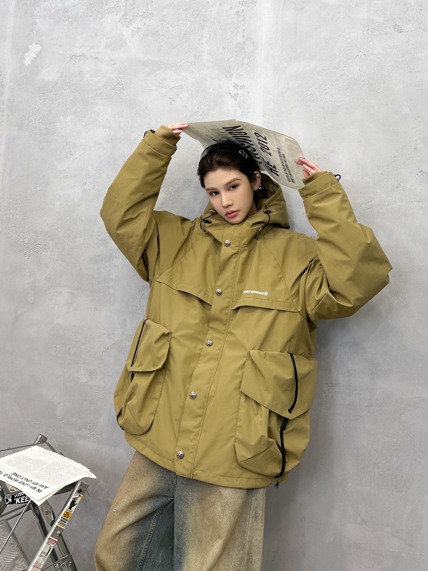 🌾克罗心 ｜ 新款羽绒服，经典印花标，复杂结构款式，90白鹅绒填充，都市户外休闲，男女同款，尺码sml