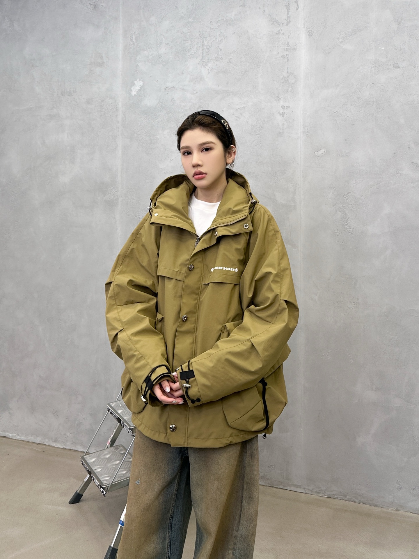 🌾克罗心 ｜ 新款羽绒服，经典印花标，复杂结构款式，90白鹅绒填充，都市户外休闲，男女同款，尺码sml