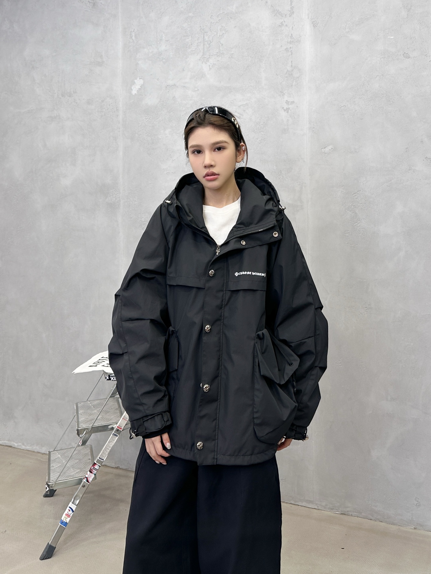 🌾克罗心 ｜ 新款羽绒服，经典印花标，复杂结构款式，90白鹅绒填充，都市户外休闲，男女同款，尺码sml