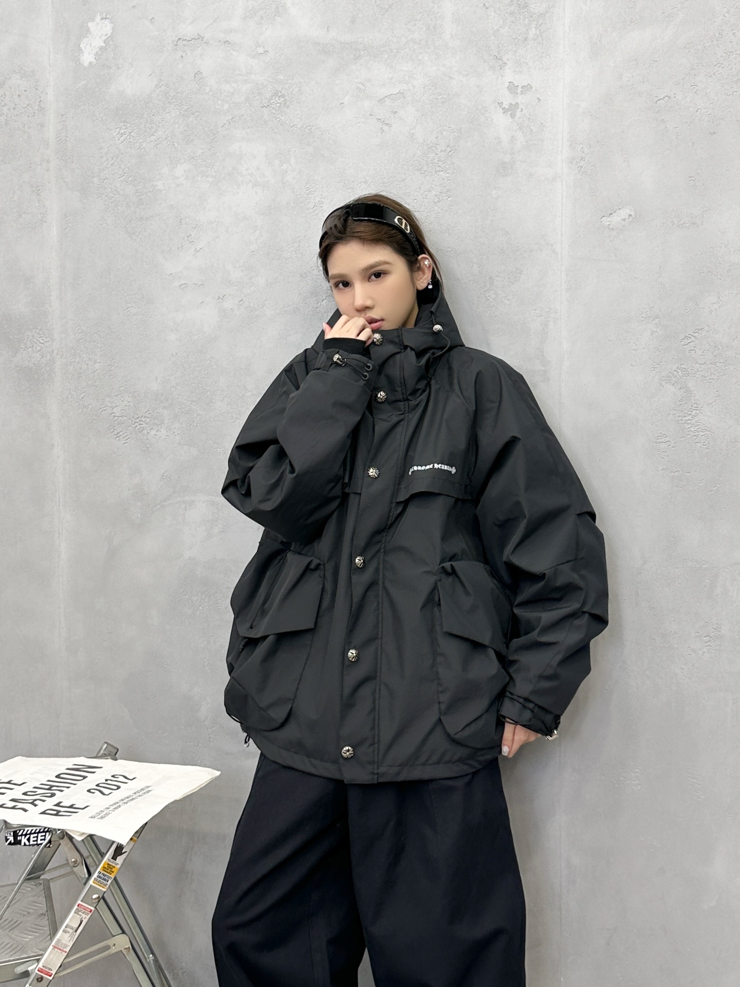 🌾克罗心 ｜ 新款羽绒服，经典印花标，复杂结构款式，90白鹅绒填充，都市户外休闲，男女同款，尺码sml