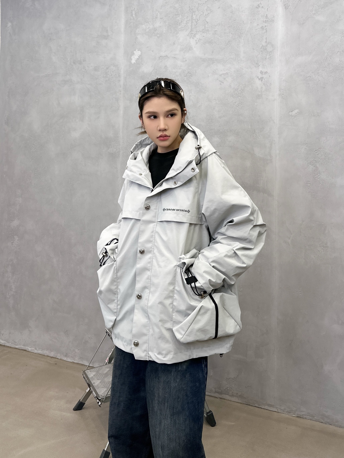 🌾克罗心 ｜ 新款羽绒服，经典印花标，复杂结构款式，90白鹅绒填充，都市户外休闲，男女同款，尺码sml