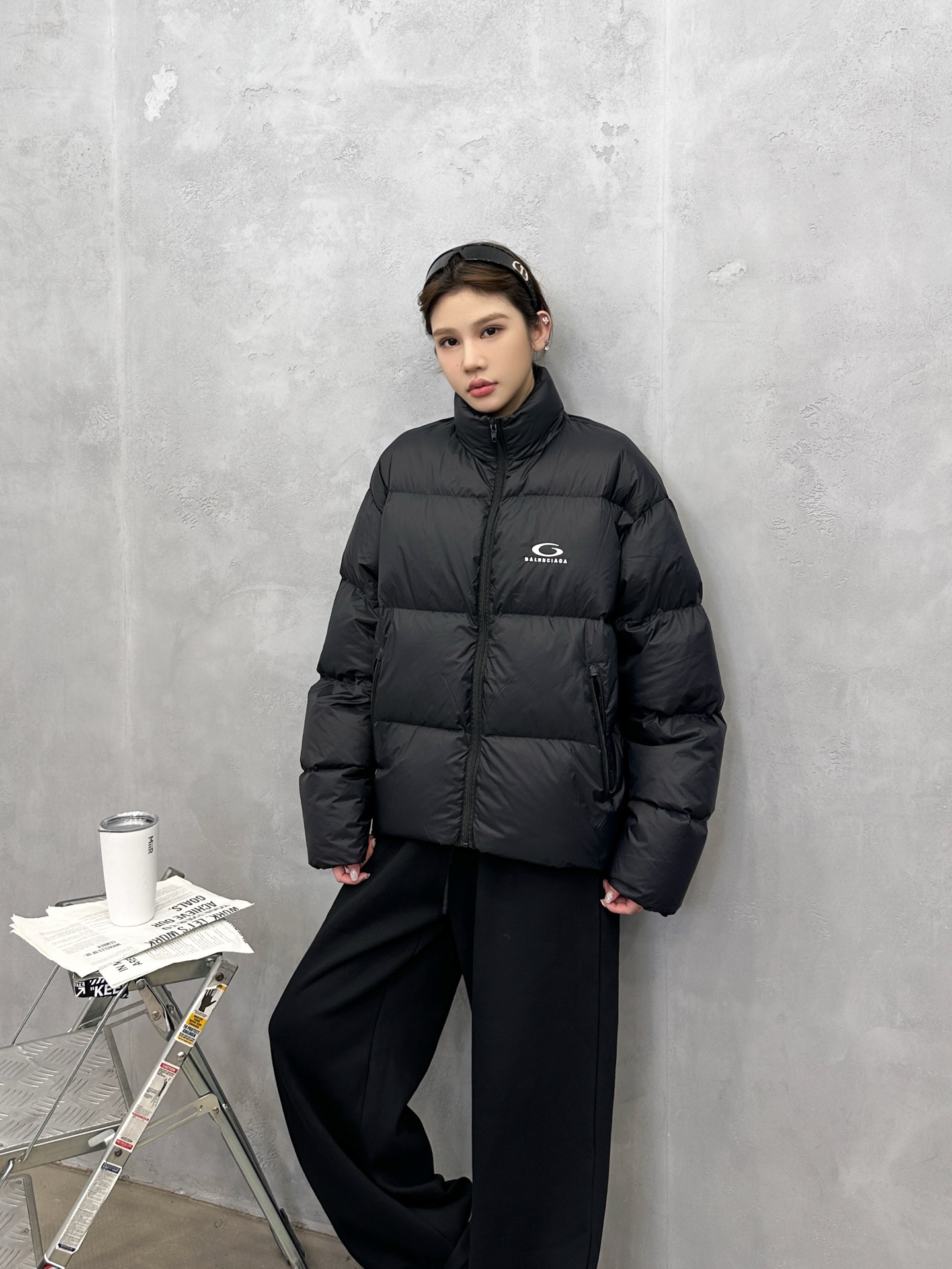 🌾巴黎 ｜ 新款羽绒服，经典刺绣标，90白鹅绒填充经典版型，男女同款，尺码sml