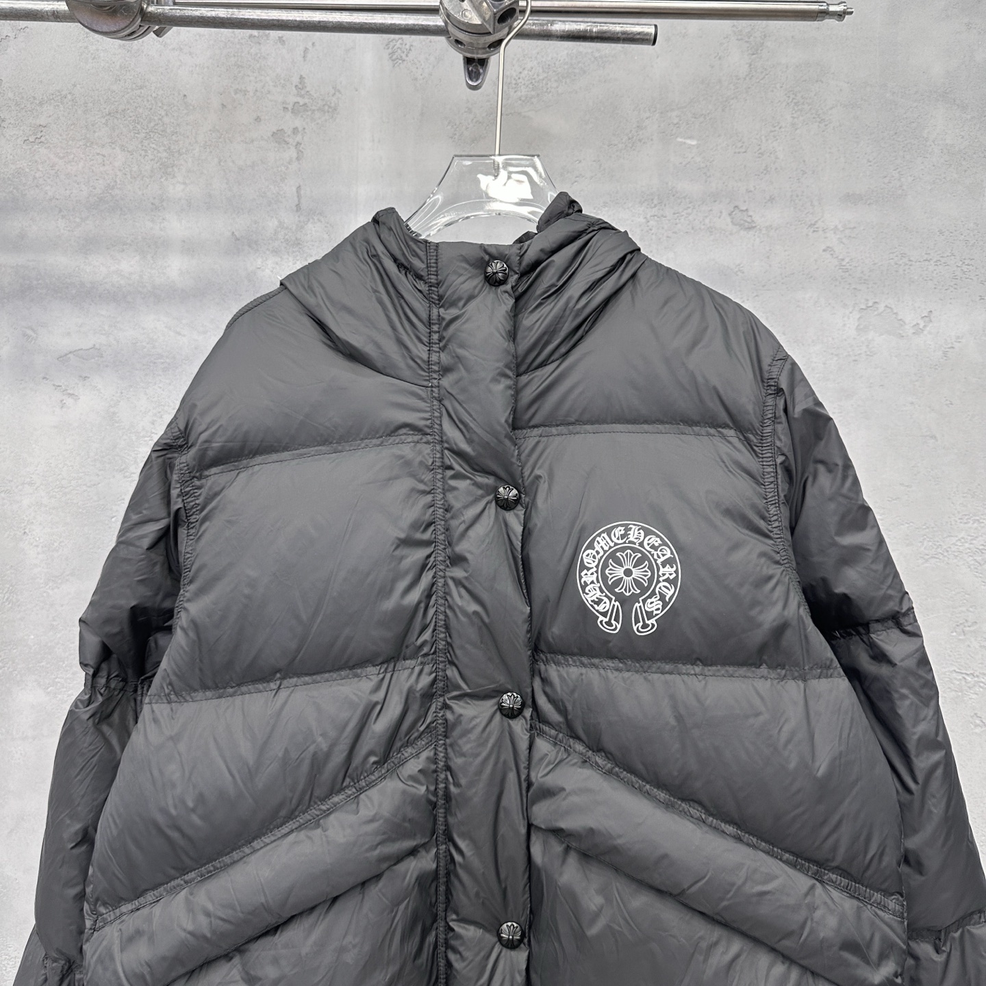 🌾克罗心 ｜ 新款羽绒服，经典印花标，经典结构款式，90白鹅绒填充，男女同款，尺码sml