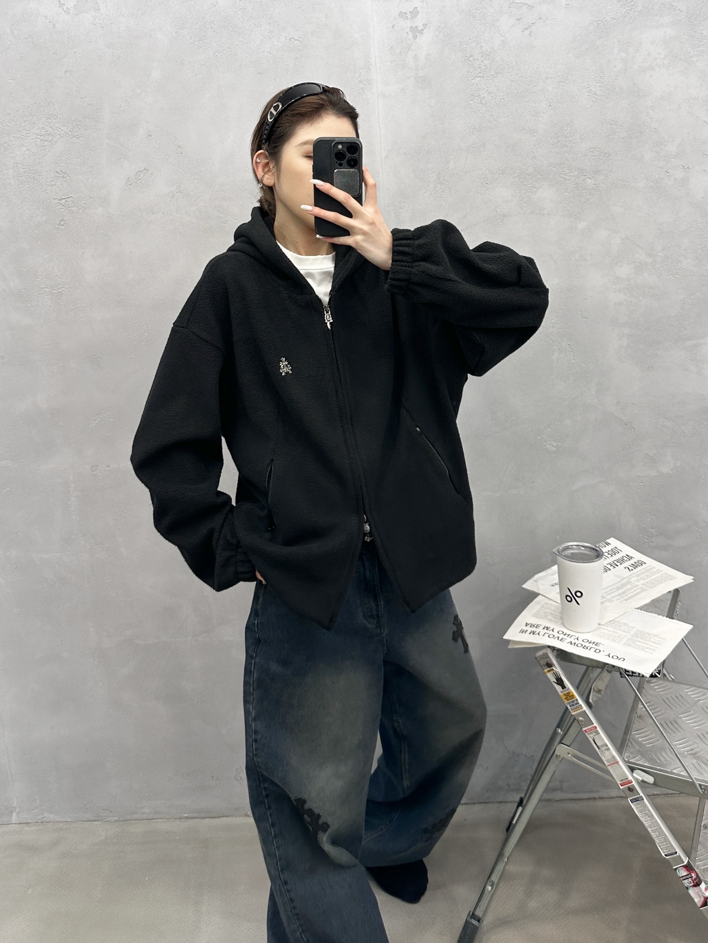 🌾克罗心 ｜ 新款开衫，经典品牌五金标，最新科技高密摇粒绒保暖面料，男女同款，尺码sml