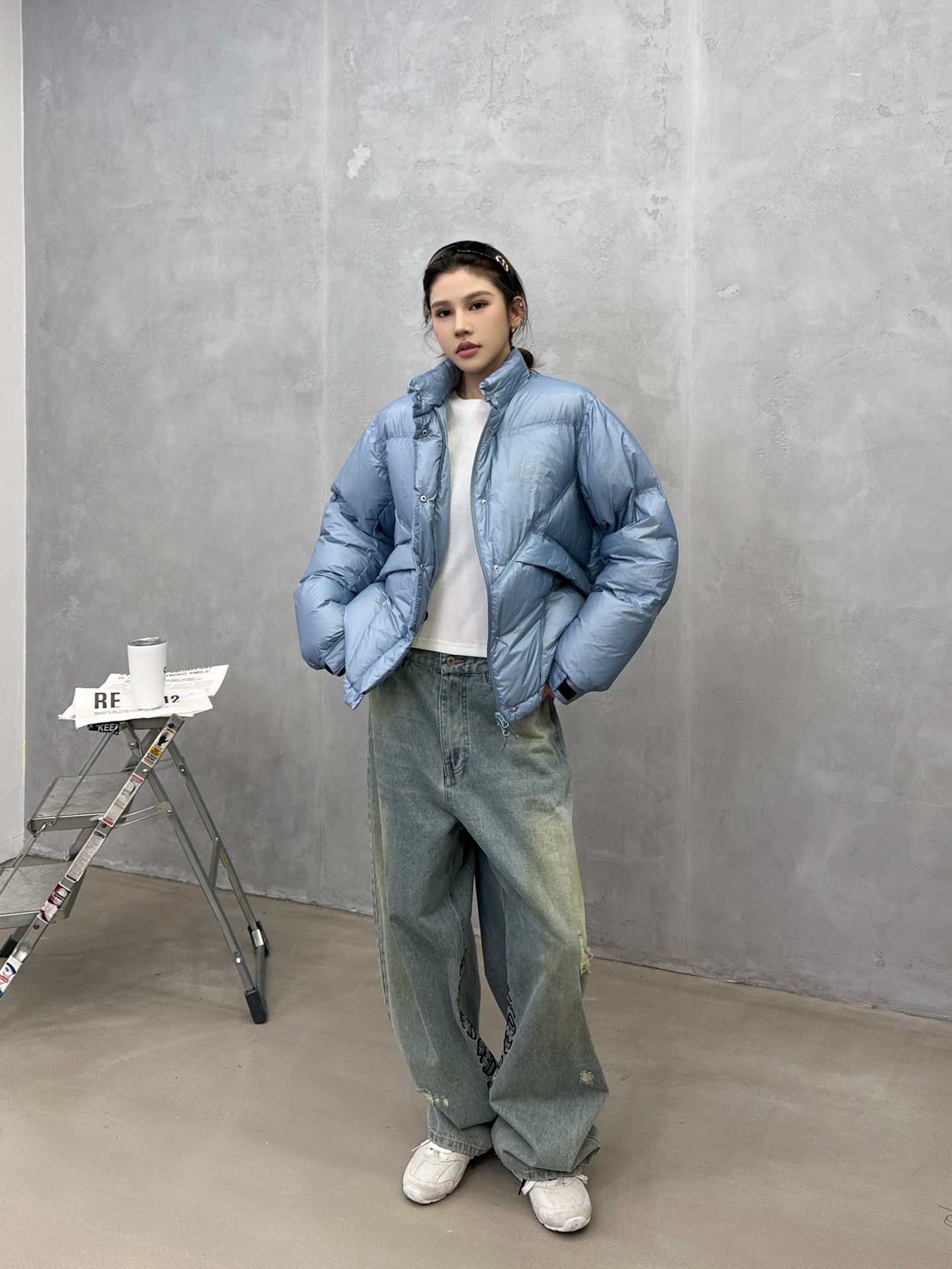 🌾鸟 ｜ 新款羽绒服，经典印花进口防脱印花材料，结构超薄面料高克重90白鹅绒，男女同款，尺码sml