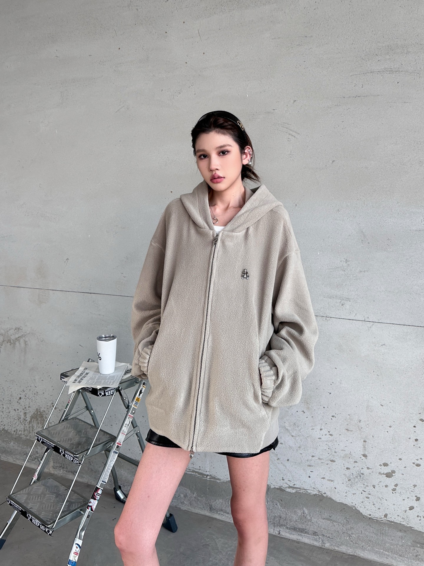 🌾克罗心 ｜ 新款开衫，经典品牌五金标，最新科技高密摇粒绒保暖面料，男女同款，尺码sml