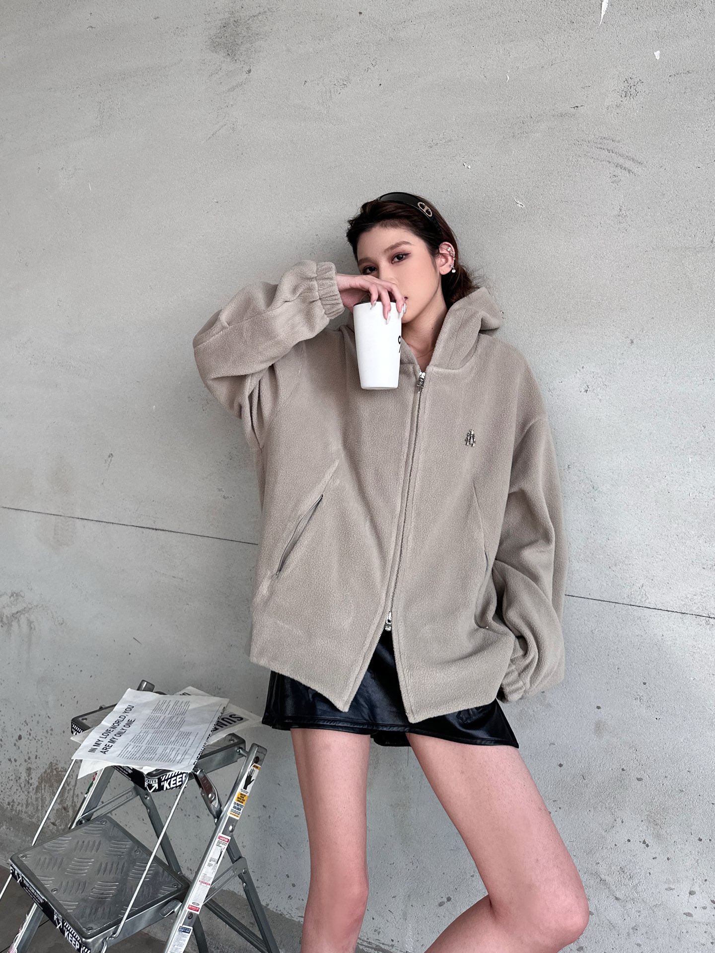 🌾克罗心 ｜ 新款开衫，经典品牌五金标，最新科技高密摇粒绒保暖面料，男女同款，尺码sml