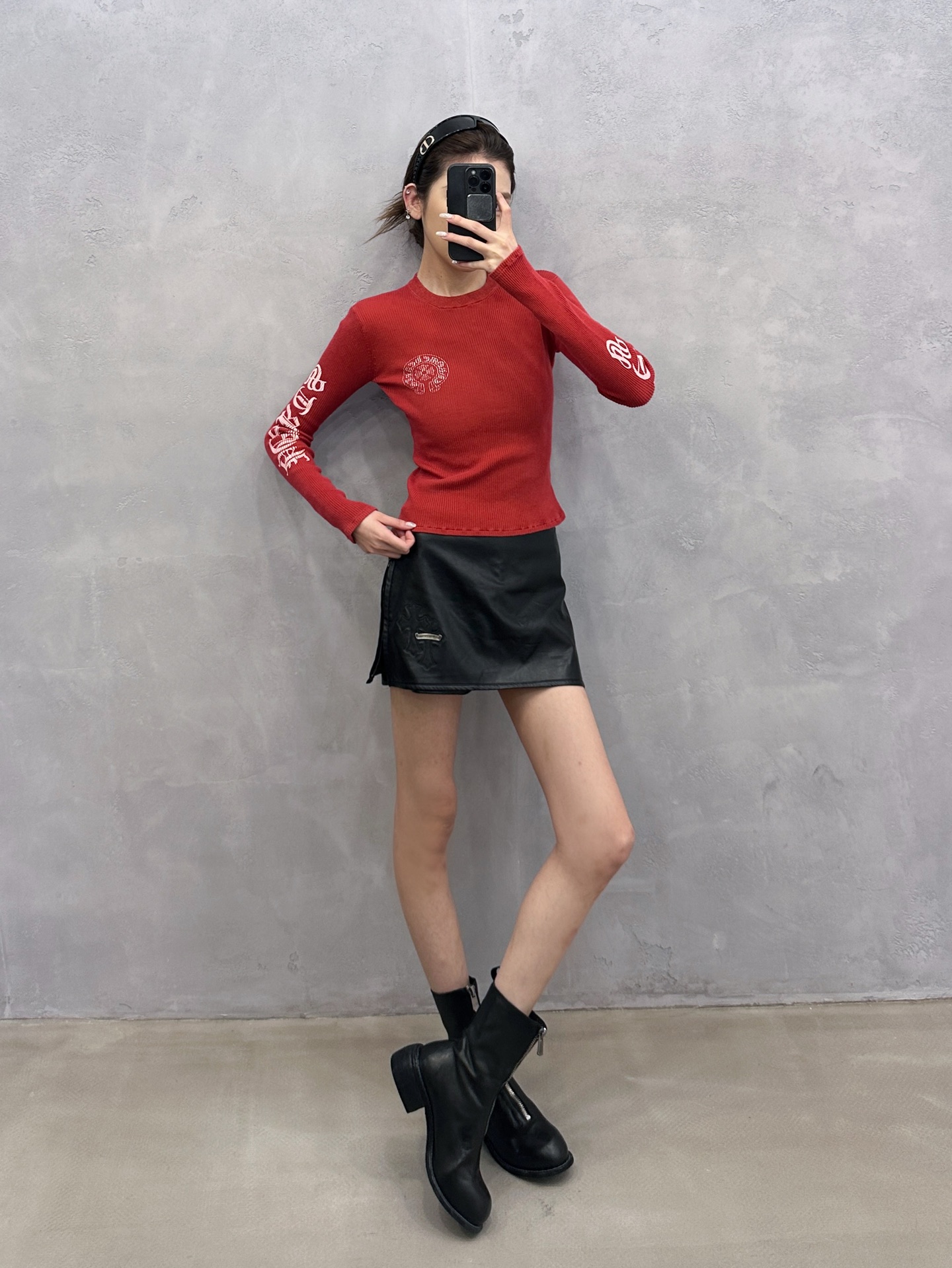 🌾克罗心 ｜ 新款毛织打底上衣，成衣洗水炒色加多处印花工艺，经典毛织长袖打底款式，尺码sml