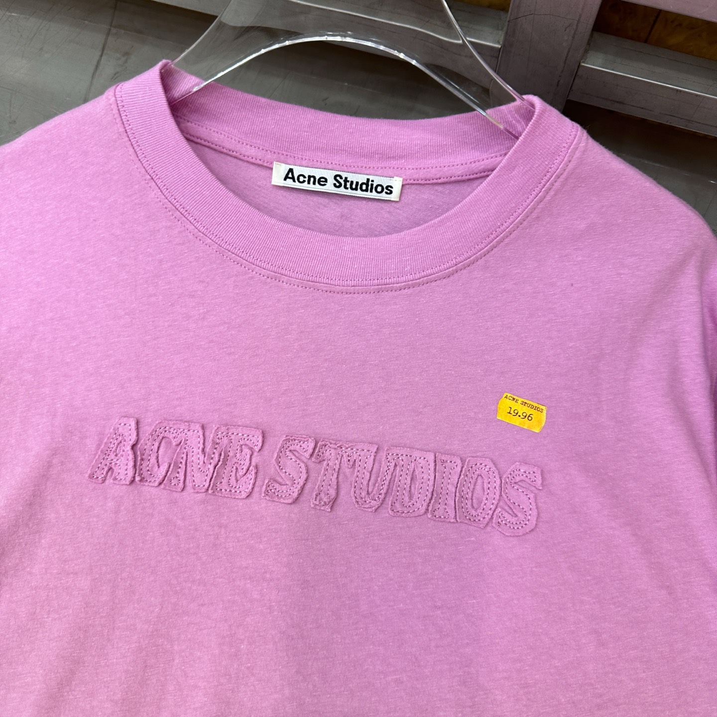 🌾Acne ｜ 新款长袖t，成衣洗水加软工艺加贴布绣印花，男女同款，尺码sml
