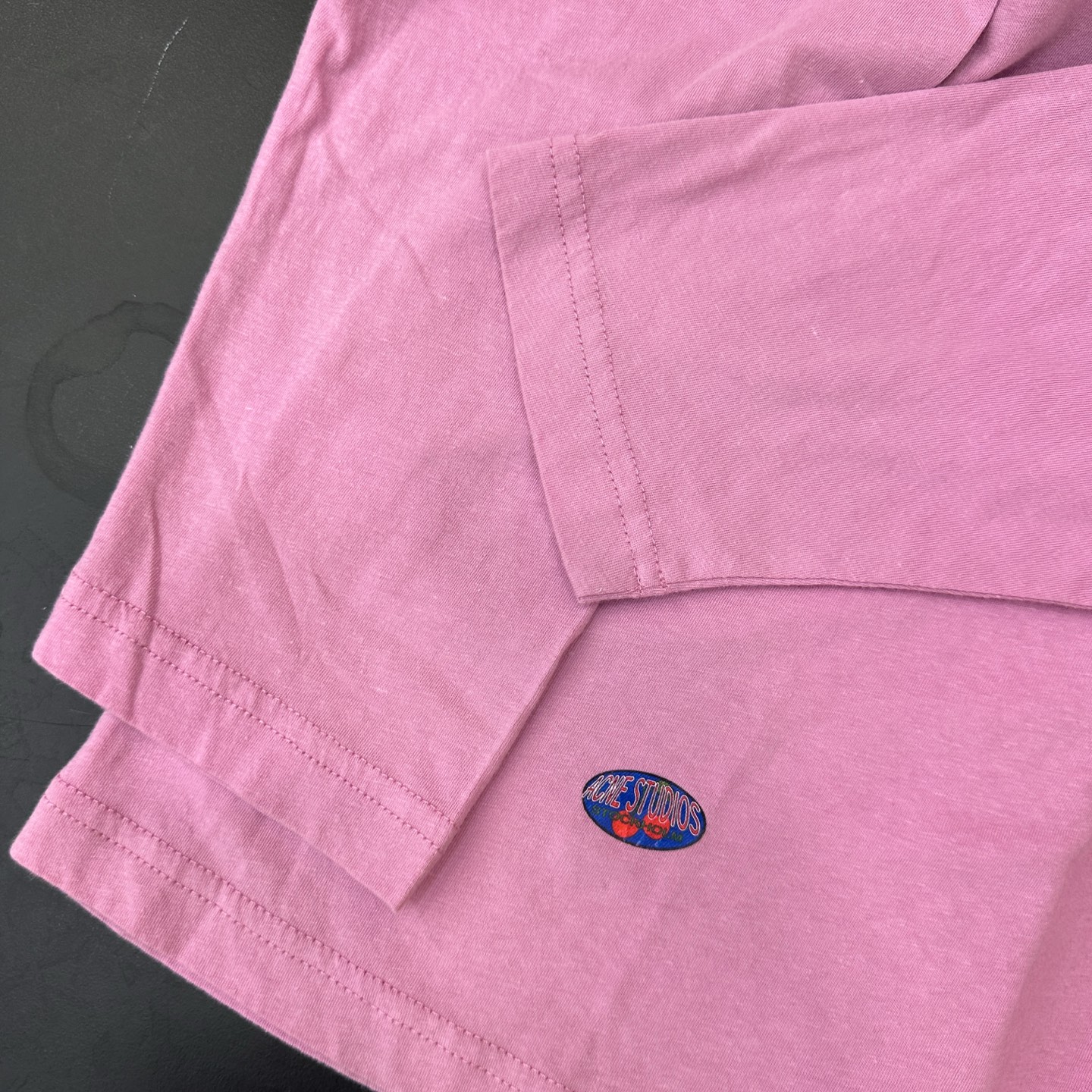 🌾Acne ｜ 新款长袖t，成衣洗水加软工艺加贴布绣印花，男女同款，尺码sml