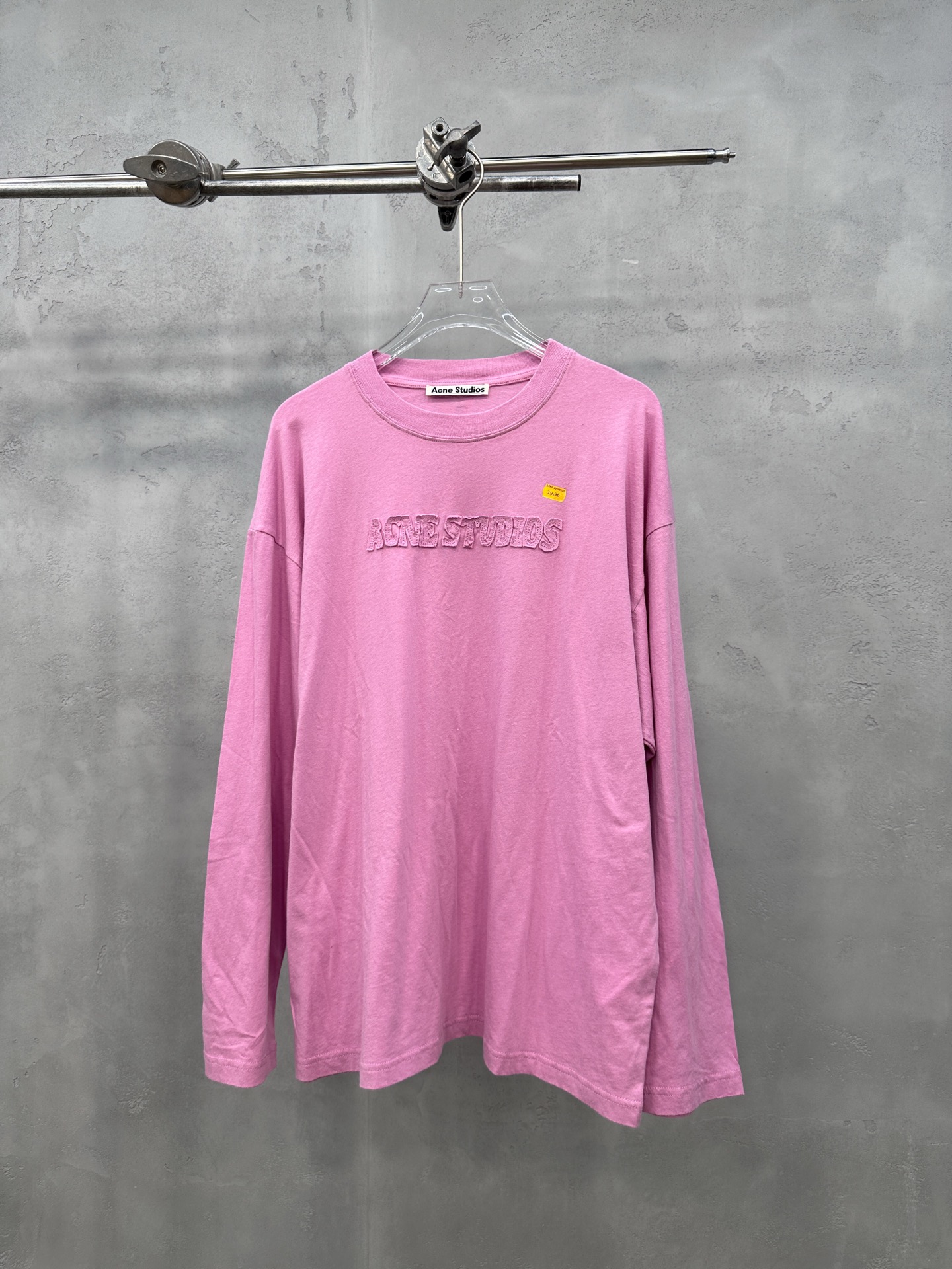 🌾Acne ｜ 新款长袖t，成衣洗水加软工艺加贴布绣印花，男女同款，尺码sml